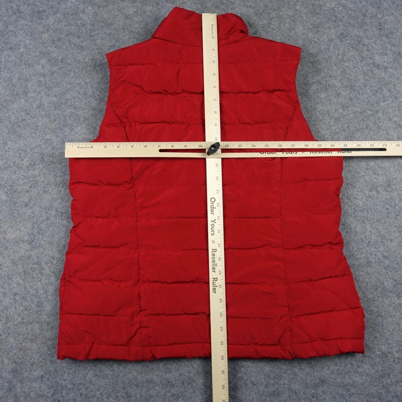 Charter Club Charter Club Vest Womens Large Red Quilted Puffer Full Zip Collared Winter V Day Size L / US 10 / IT 46 - 6 Thumbnail