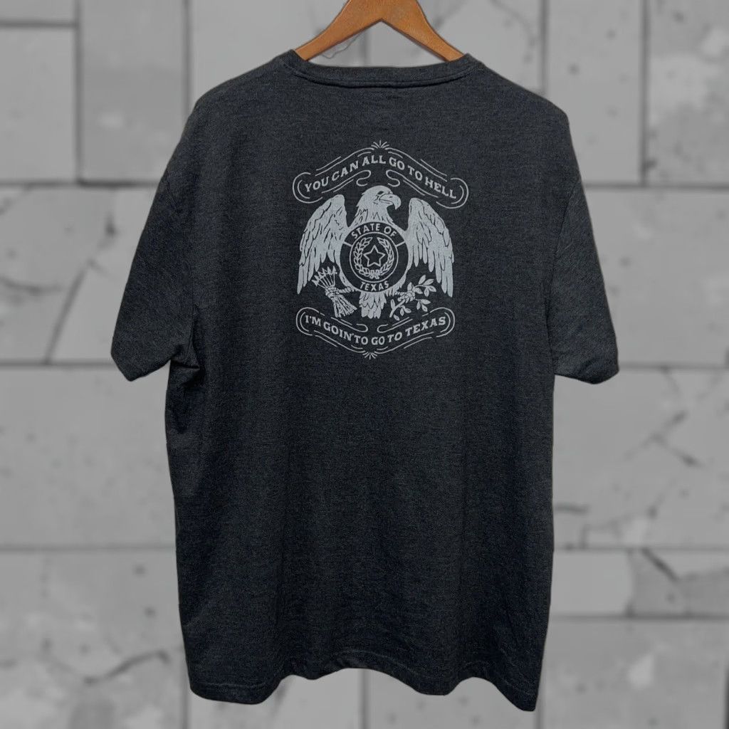 Vintage VINTAGE Wright And Ditson T-Shirt Gray State of Texas Mens 2XL Shirt Size US XXL / EU 58 / 5 - 1 Thumbnail
