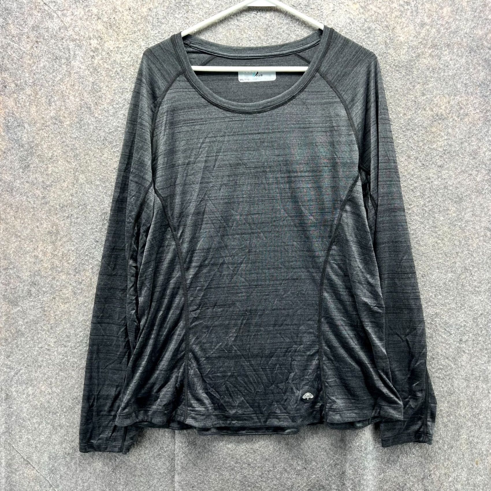 Vintage VINTAGE? No. Levelwear Verve Shirt Womens 2XL Gray Long Sleeve Polyester Lightweight Athletic Shirt Size XXL / US 16-18 / IT 52-54 - 2 Thumbnail