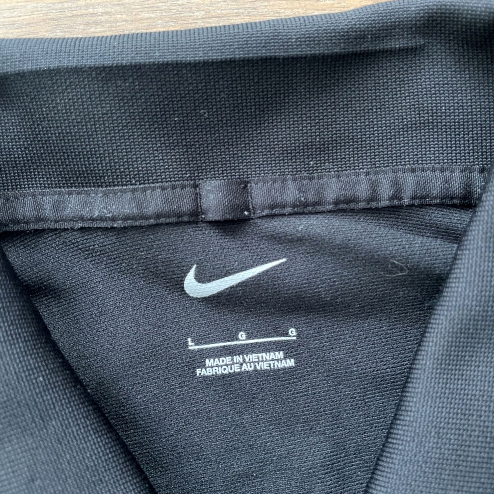 Nike Nike Mens Large Black NBA Replay Center Long Sleeve Pullover Henley Shirt Polo Size US L / EU 52-54 / 3 - 3 Thumbnail