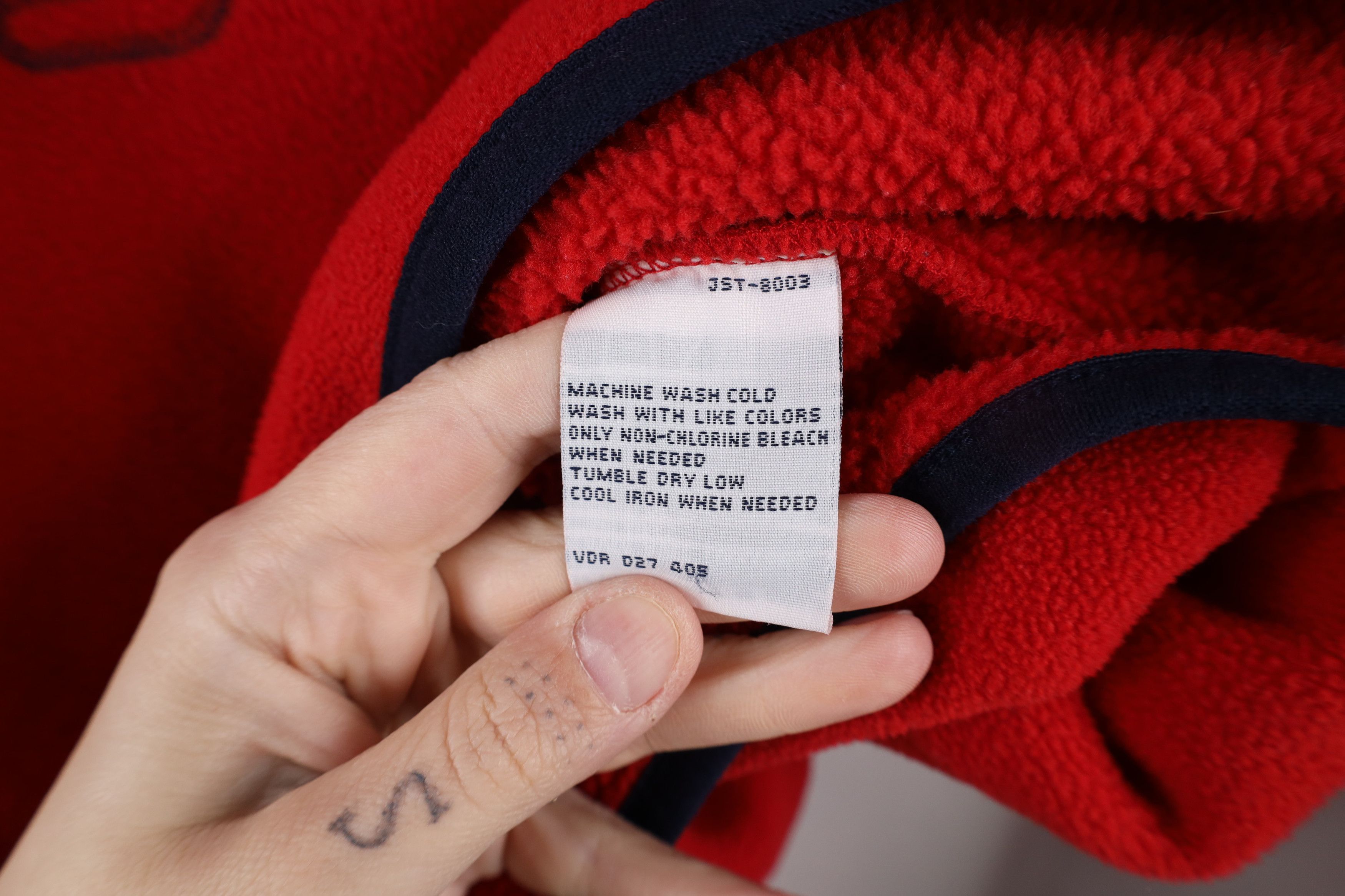Nautica × Vintage Vintage 90s Nautica Spell Out Script Half Zip Fleece Sweater Size US M / EU 48-50 / 2 - 8 Thumbnail