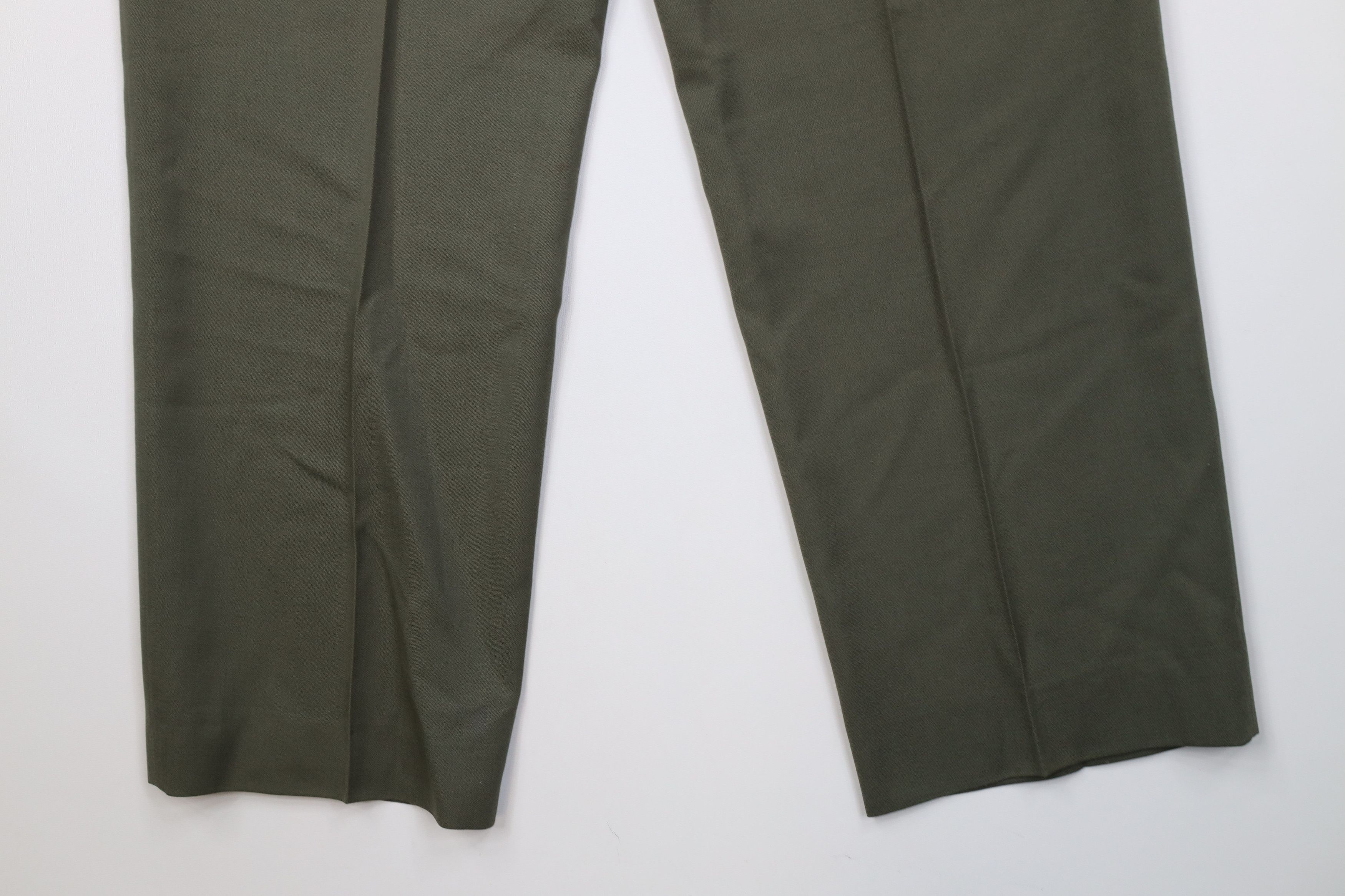 Vintage Vintage 90s Streetwear Wool Knit Wide Leg Chino Pants Green Size US 34 / EU 50 - 15 Thumbnail