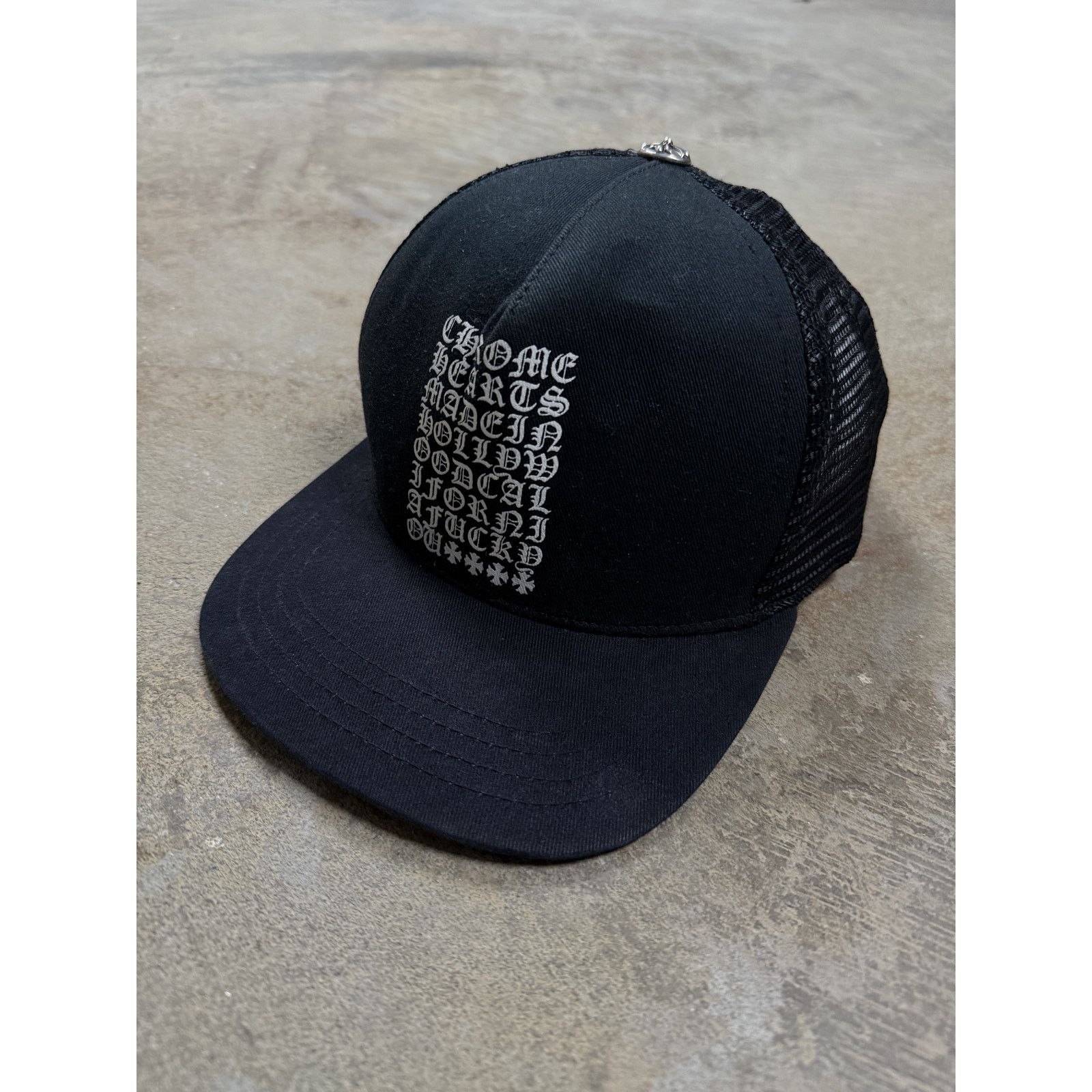 Chrome Hearts Chrome Hearts Cap Black Vertical Used OS | Grailed