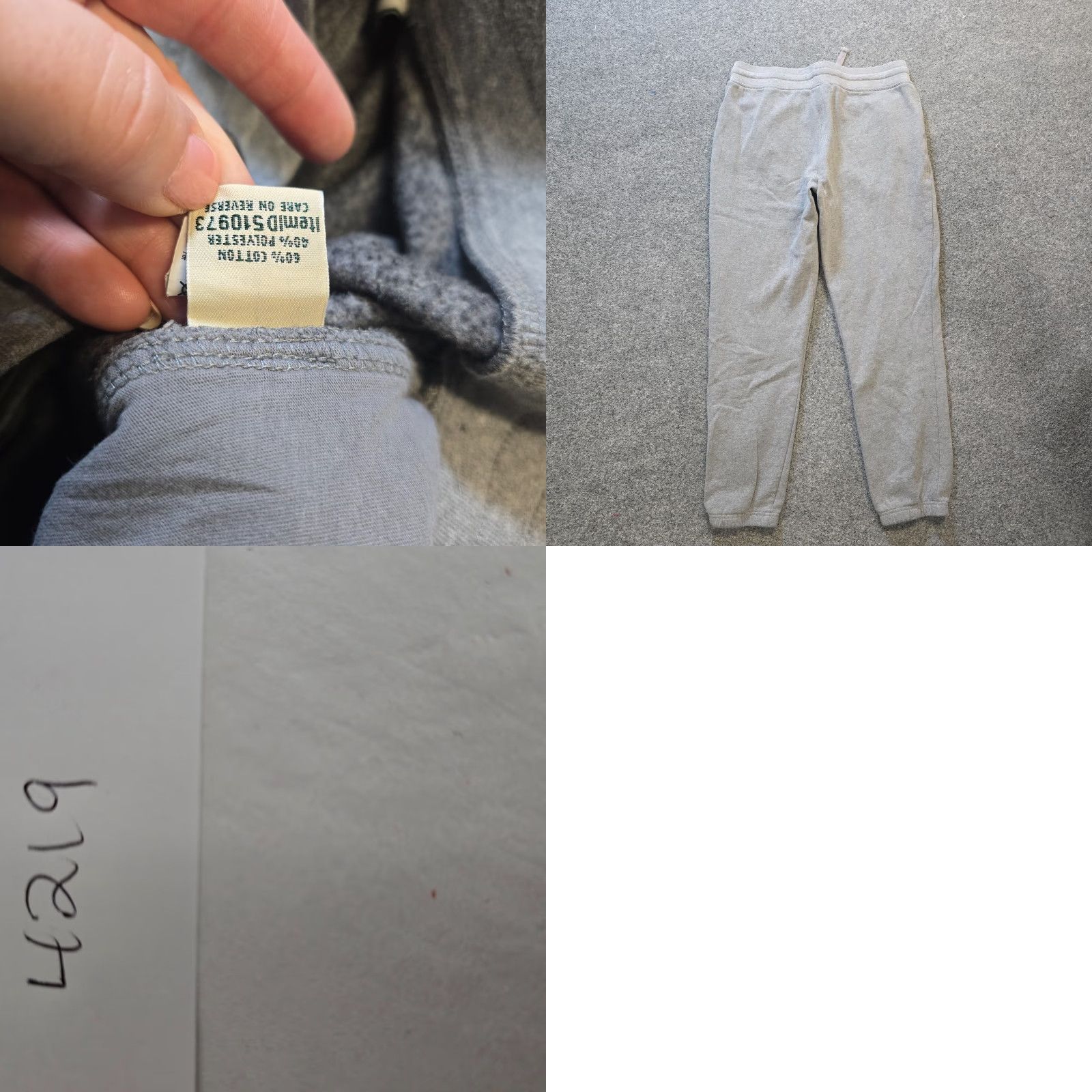 Vintage LL Bean Pants Womens Size Small Gray Knit Joggers Taper Pull On Casual Lounge Size 28" / US 6 / IT 42 - 8 Thumbnail