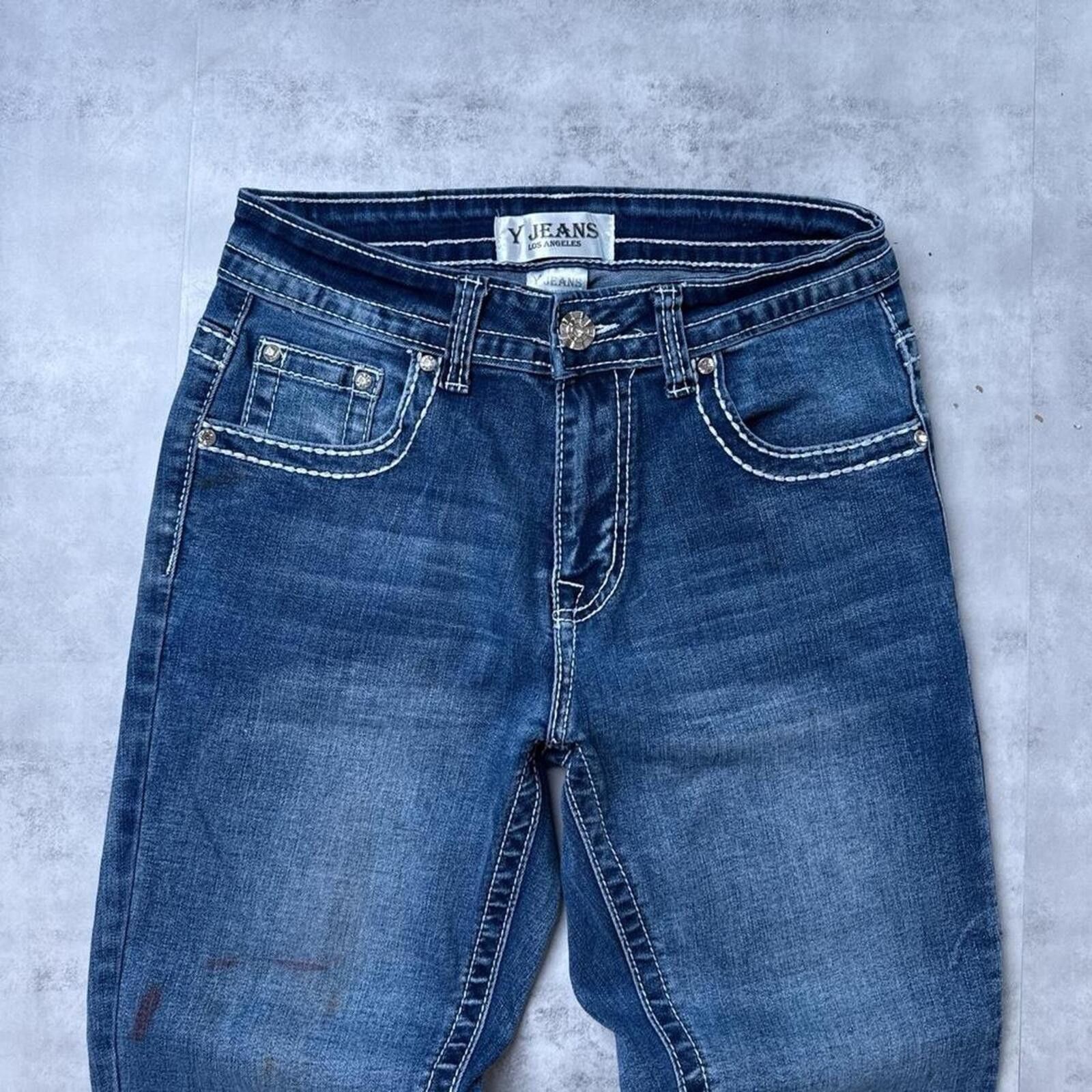 Other Y2K Y Jeans Flared Denim 00s Jeans Size 30" / US 8 / IT 44 - 6 Thumbnail