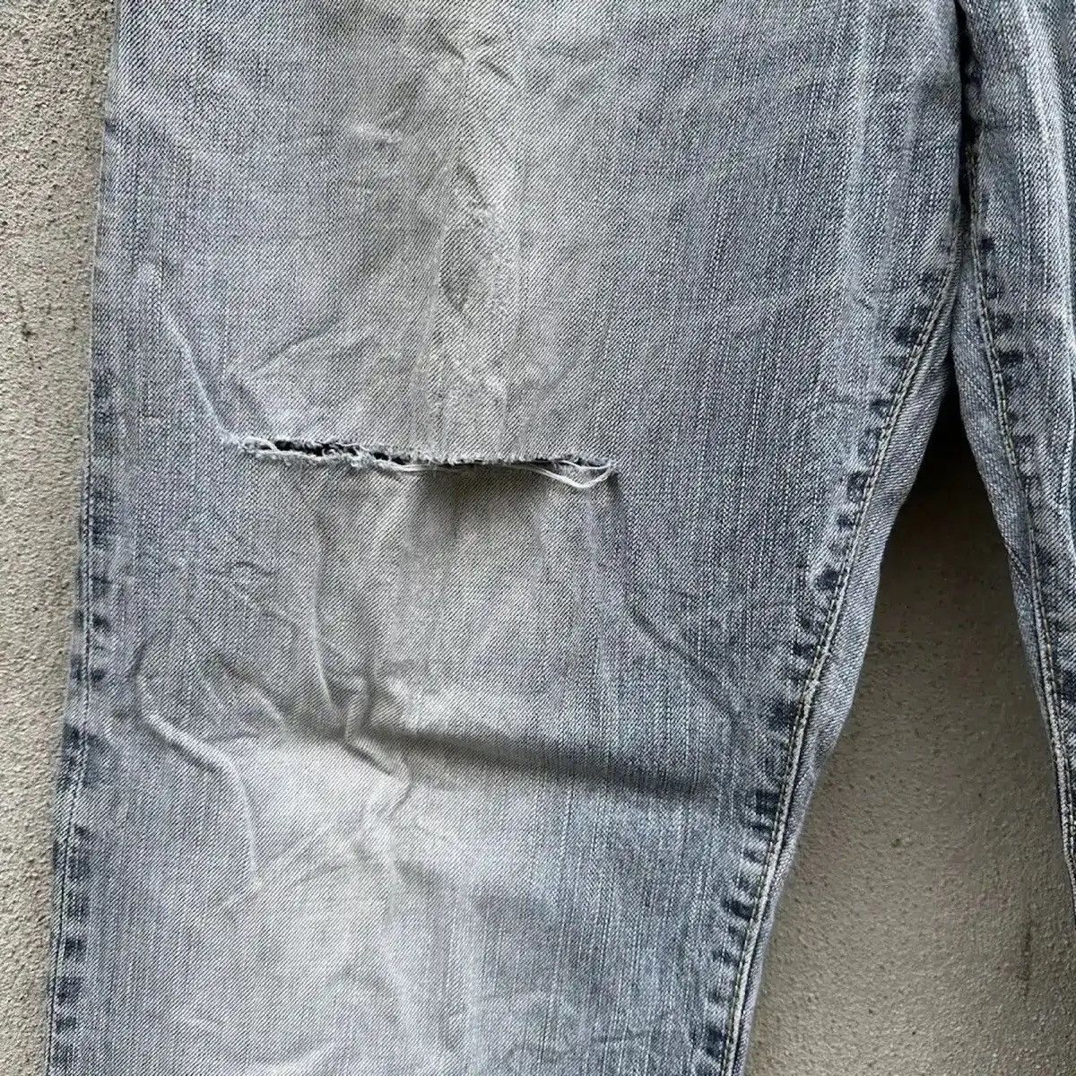 Self Edge RUSTY DIRTY DISTRESSED DENIM REDLINE JEAN FADED SELVEDGE W34 Size US 34 / EU 50 - 6 Thumbnail