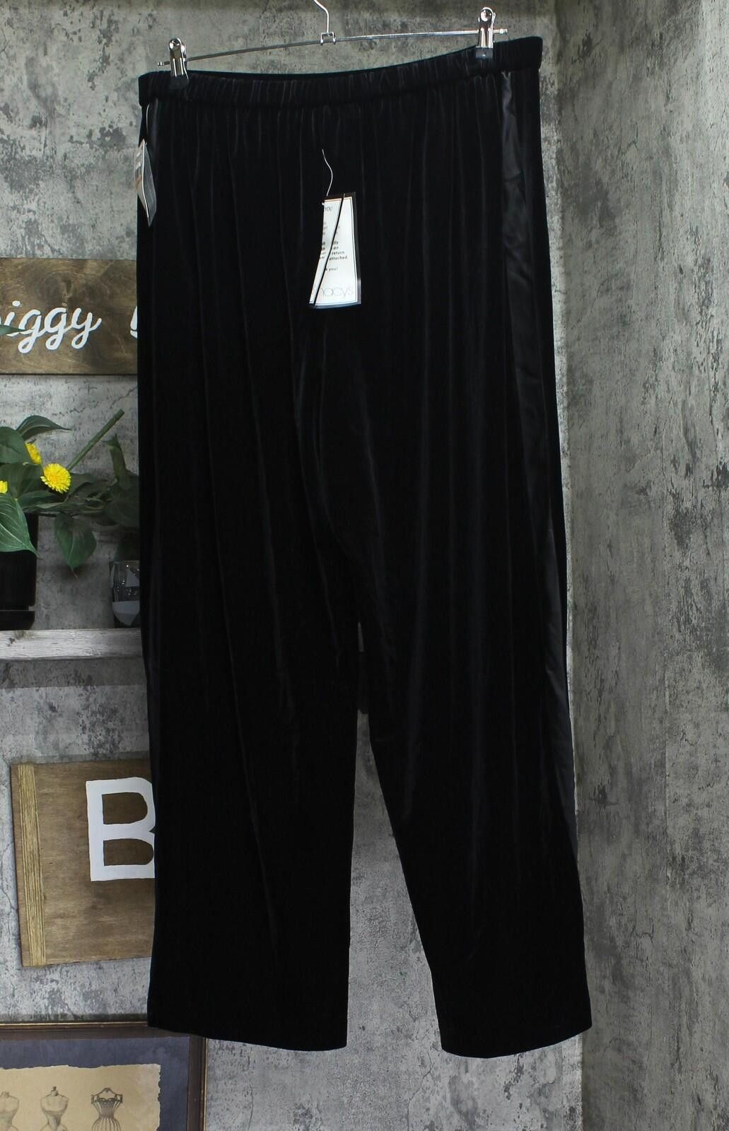 Other Nwt Alex Evenings Full Slim Leg Formal Dress Pant Black 2x Size XXL / US 16-18 / IT 52-54 - 2 Thumbnail
