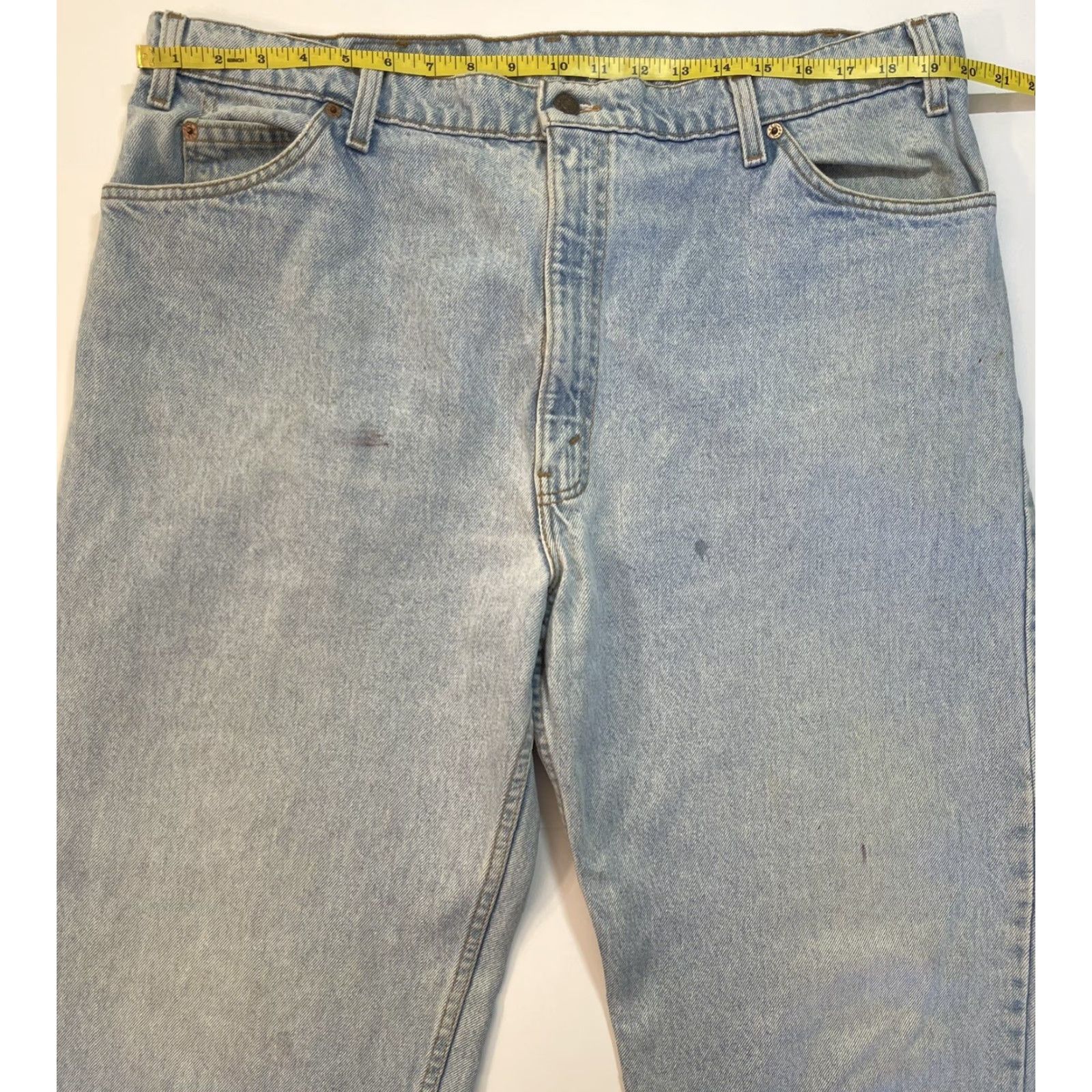Levi's VINTAGE Levi's 550 Jeans Men Tapered 42x34 Blue 90s USA Orange Tab Relaxed Denim Size US 42 / EU 58 - 5 Thumbnail