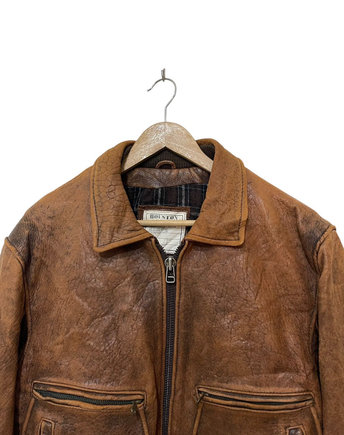 Vintage Houton us military garment leather jacket Size US L / EU 52-54 / 3 - 5 Thumbnail