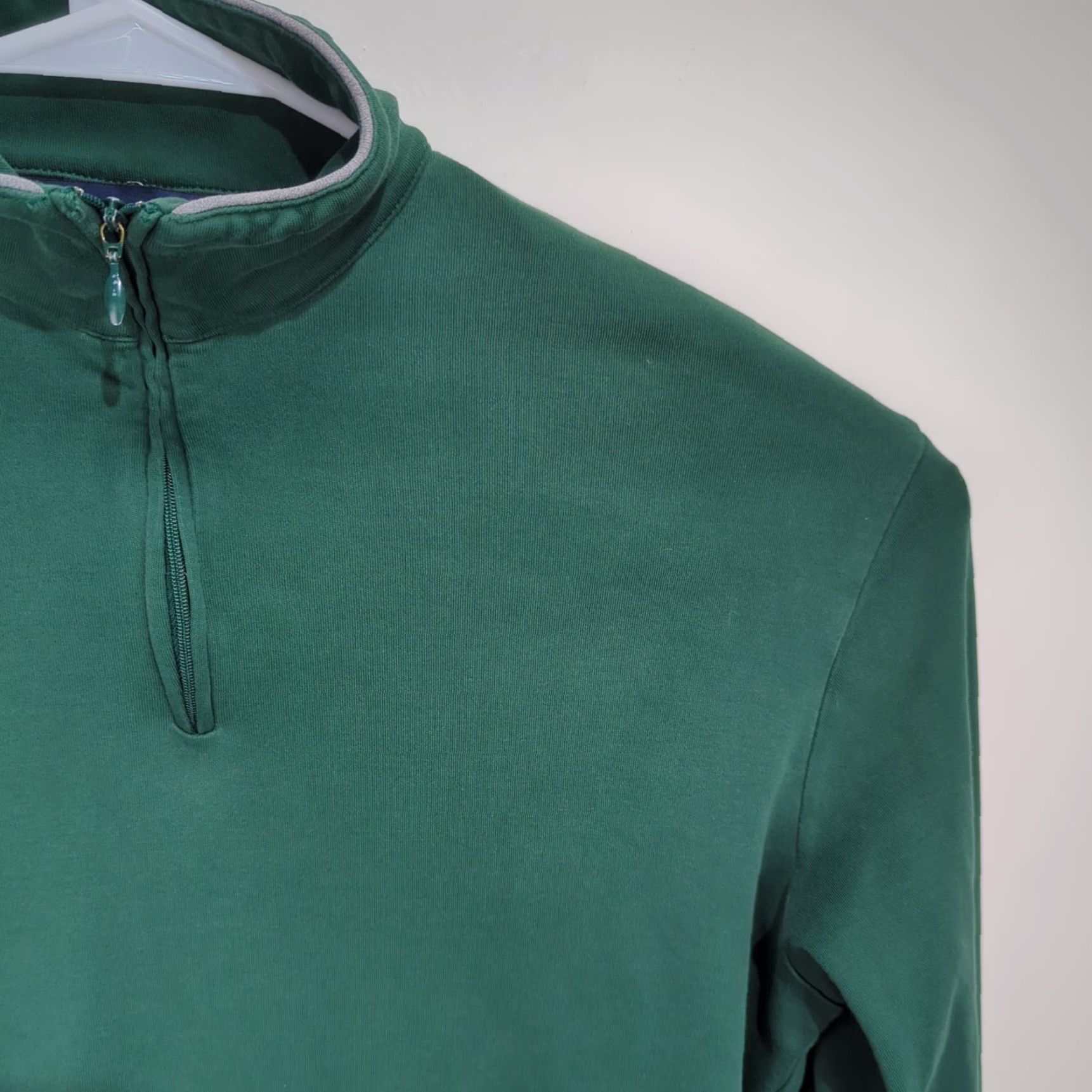 Ralph Lauren Polo Golf Ralph Lauren Mens Sweater Green Size Medium 1/4 Zip Pullover Knit Light Weight 100% Cotton Logo Classic Golf Mens Size US M / EU 48-50 / 2 - 6 Thumbnail