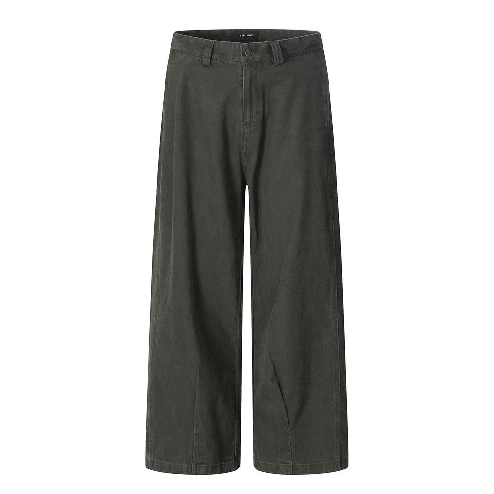 Vintage American loose men's straight casual wide-leg trousers Size US 32 / EU 48 - 1 Thumbnail