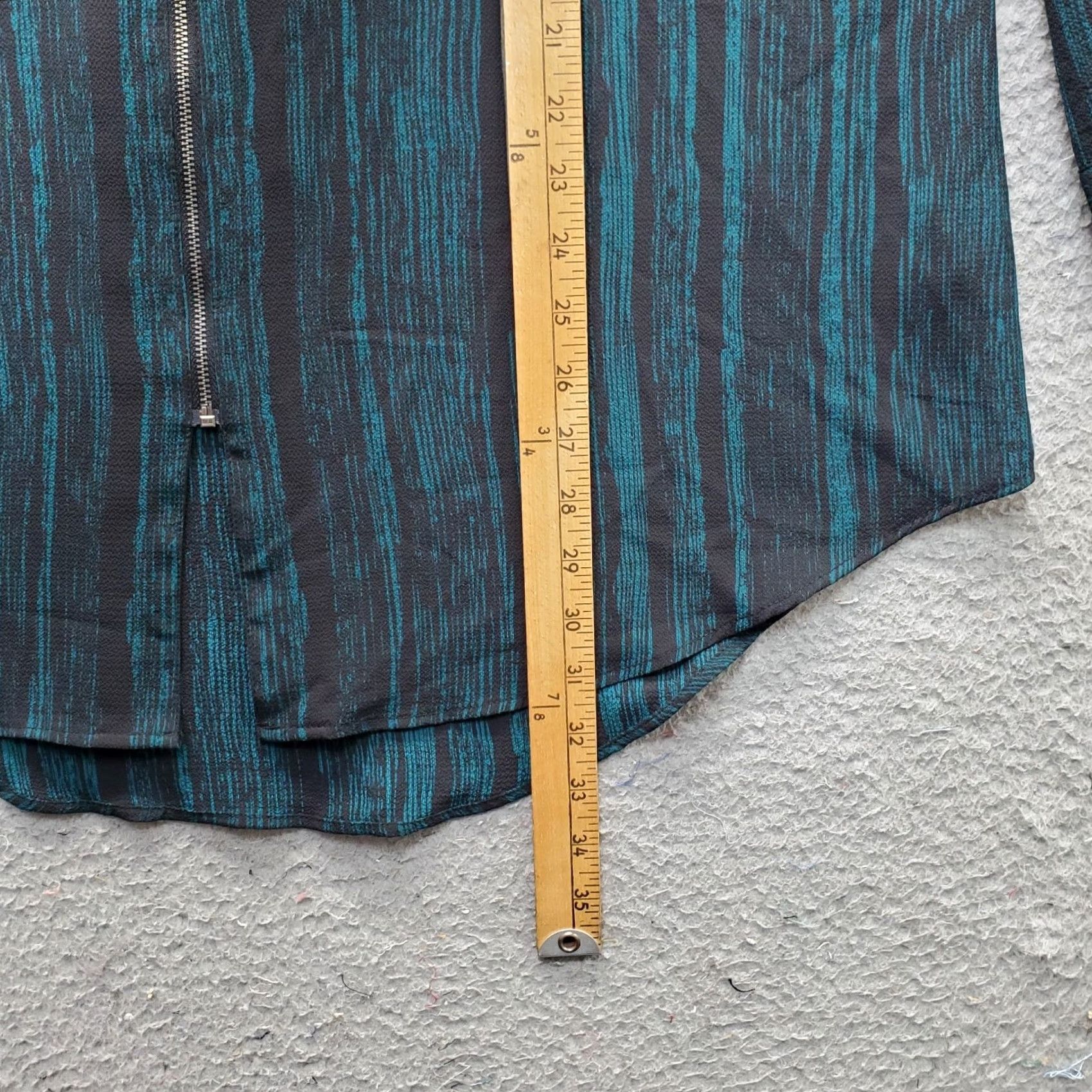Vintage Rock & Republic Tunic Top Womens XL Multi Long Sleeve Collared Full Zip Shirt Size XL / US 12-14 / IT 48-50 - 5 Thumbnail