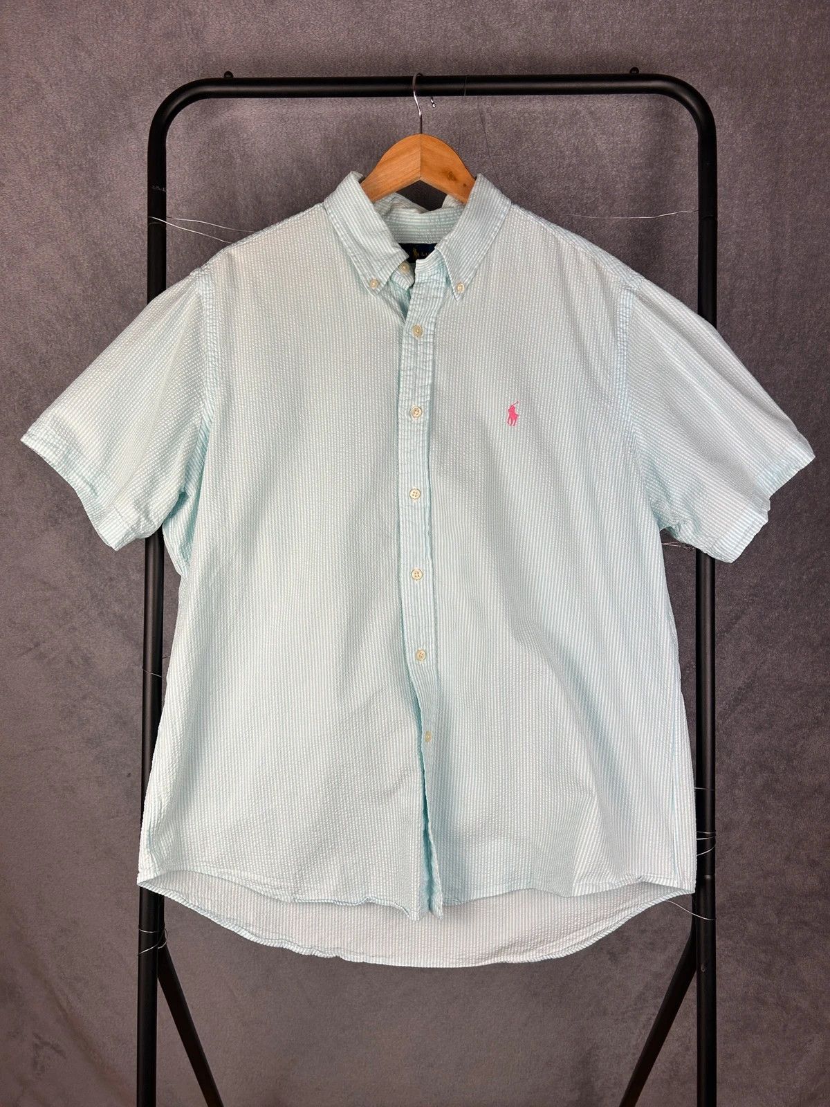 Polo Ralph Lauren × Ralph Lauren Polo Ralph Lauren short sleeve striped shirt mini logo pony Size US XL / EU 56 / 4 - 1 Thumbnail