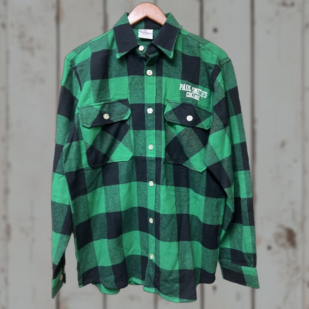 Rothco Paul Smith Rothco Button-Up Shirt Mens M Green Flannel Tartan Check Pocket Vintage No Size US M / EU 48-50 / 2 - 1 Thumbnail
