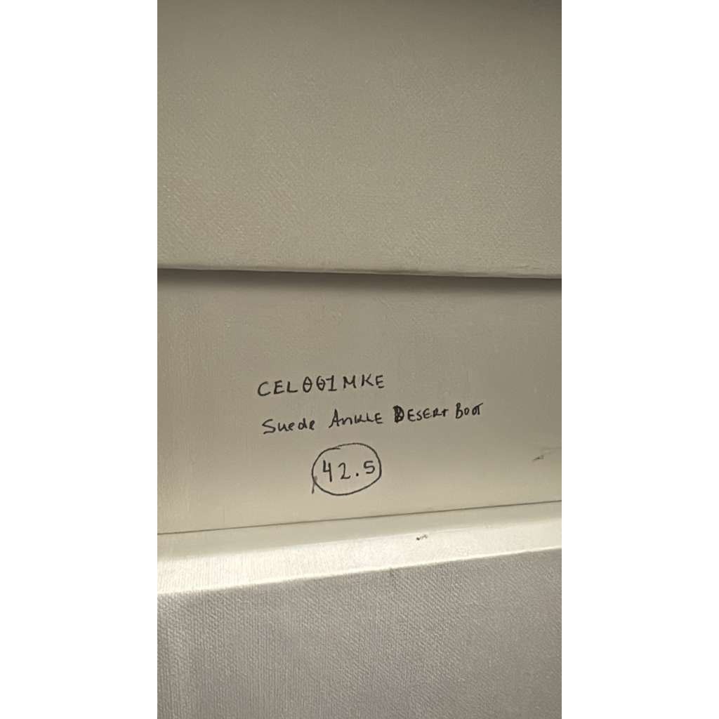 Celine o1rshd1 Q:2 / Desert 30 Boots in Suede in Black 42.5 Size US 9.5 / EU 42-43 - 14 Thumbnail