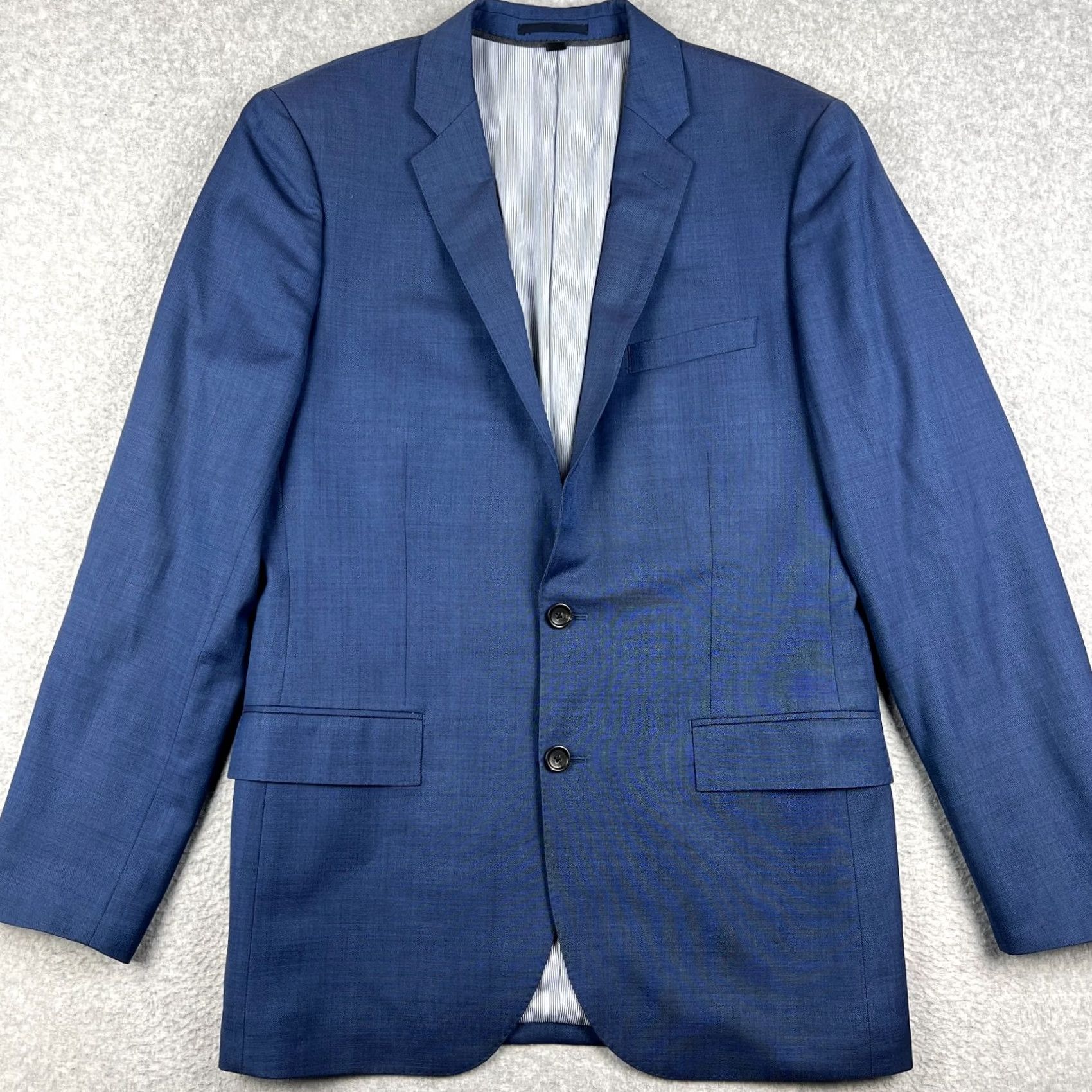 J.Crew J Crew Ludlow Wool Tollegno 1900 Stretch Blazer Sport Coat Jacket Blue 40L Mens Size 40R - 2 Thumbnail