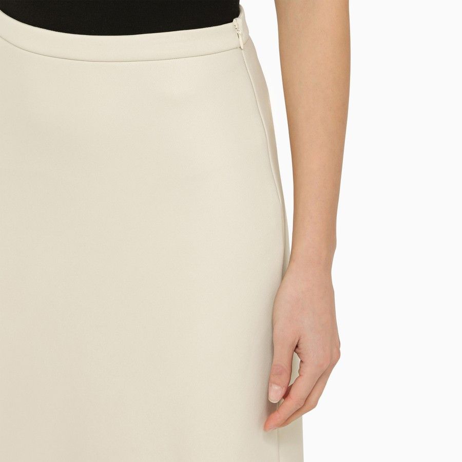 Max Mara o1d2blof0824 Long Skirt in Off White Size 26" / US 2 / IT 38 - 4 Thumbnail