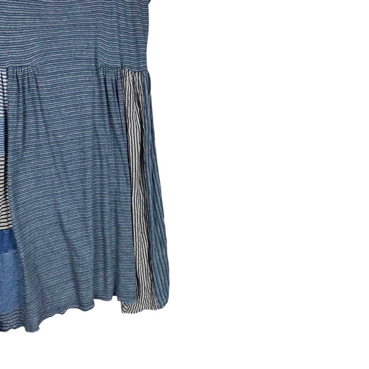 Kapital KAPITAL PATCHWORK INDIGO STRIPED DRESS Size L / US 10 / IT 46 - 5 Thumbnail