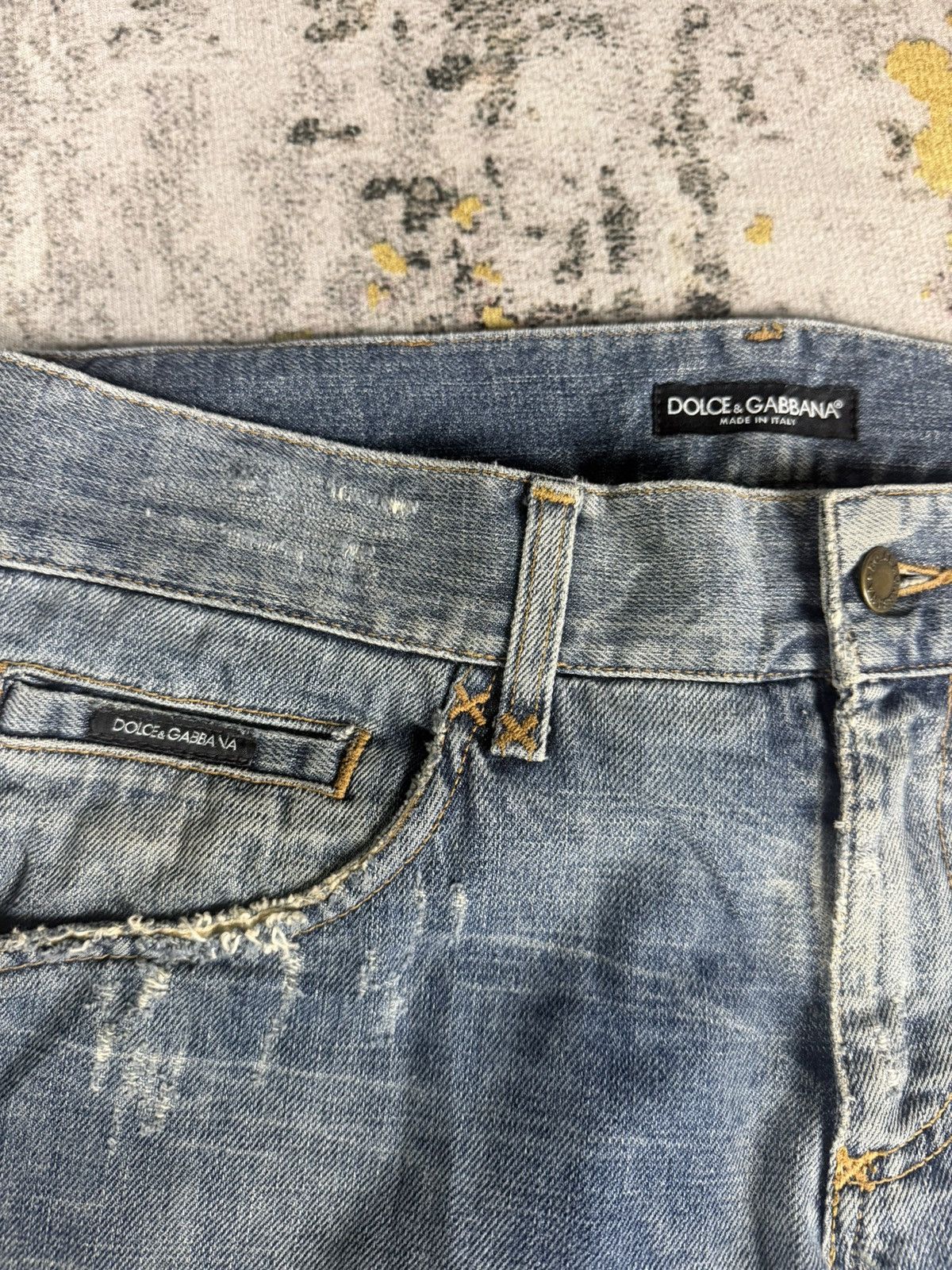Dolce & Gabbana Vintage Dolce & Gabbana 16 Classic Distressed Jeans Size US 31 - 7 Thumbnail