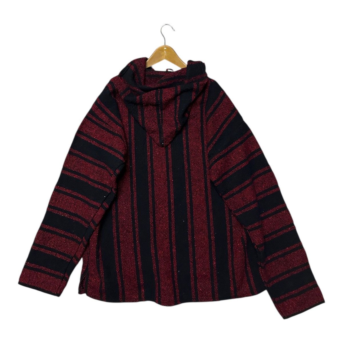 Vintage Vintage 80-90s Mexican baja hoodie wool material Size US L / EU 52-54 / 3 - 6 Thumbnail