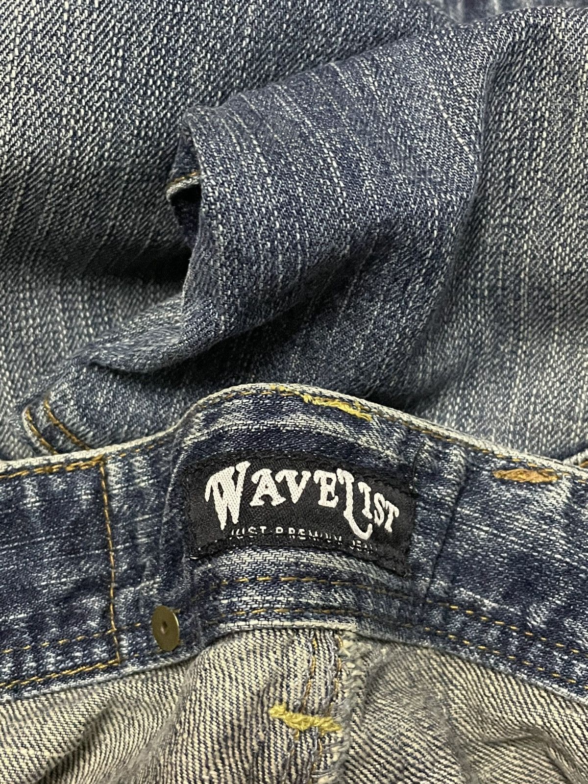 Japanese Brand VINTAGE WAVELIST JAPAN DESIGNER 90S DISTRESSED STREET DENIM Size US 27 - 17 Thumbnail