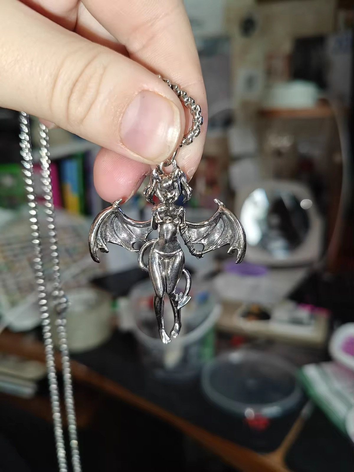 Jewelry Punk Necklace Gothic Chain Size ONE SIZE - 3 Thumbnail