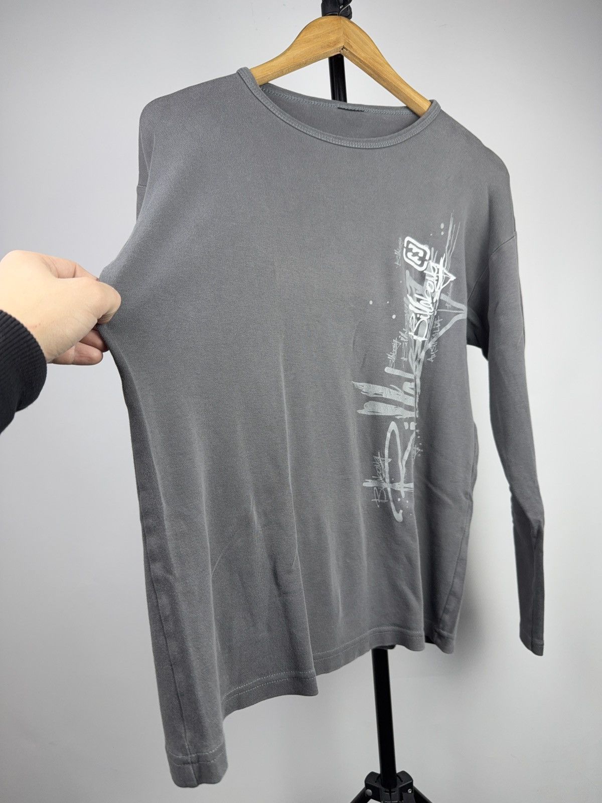 Billabong Surf Retro Billabong Grey Long Sleeve Graphic Logo T-Shirt Size US S / EU 44-46 / 1 - 7 Thumbnail