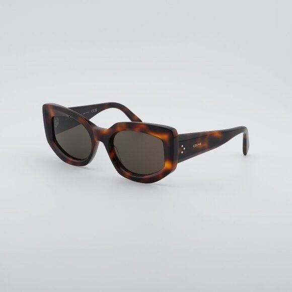 Celine Celine CL40277I 53E Sunglasses Havana Cat Eye Frame, Brown Size ONE SIZE - 1 Thumbnail