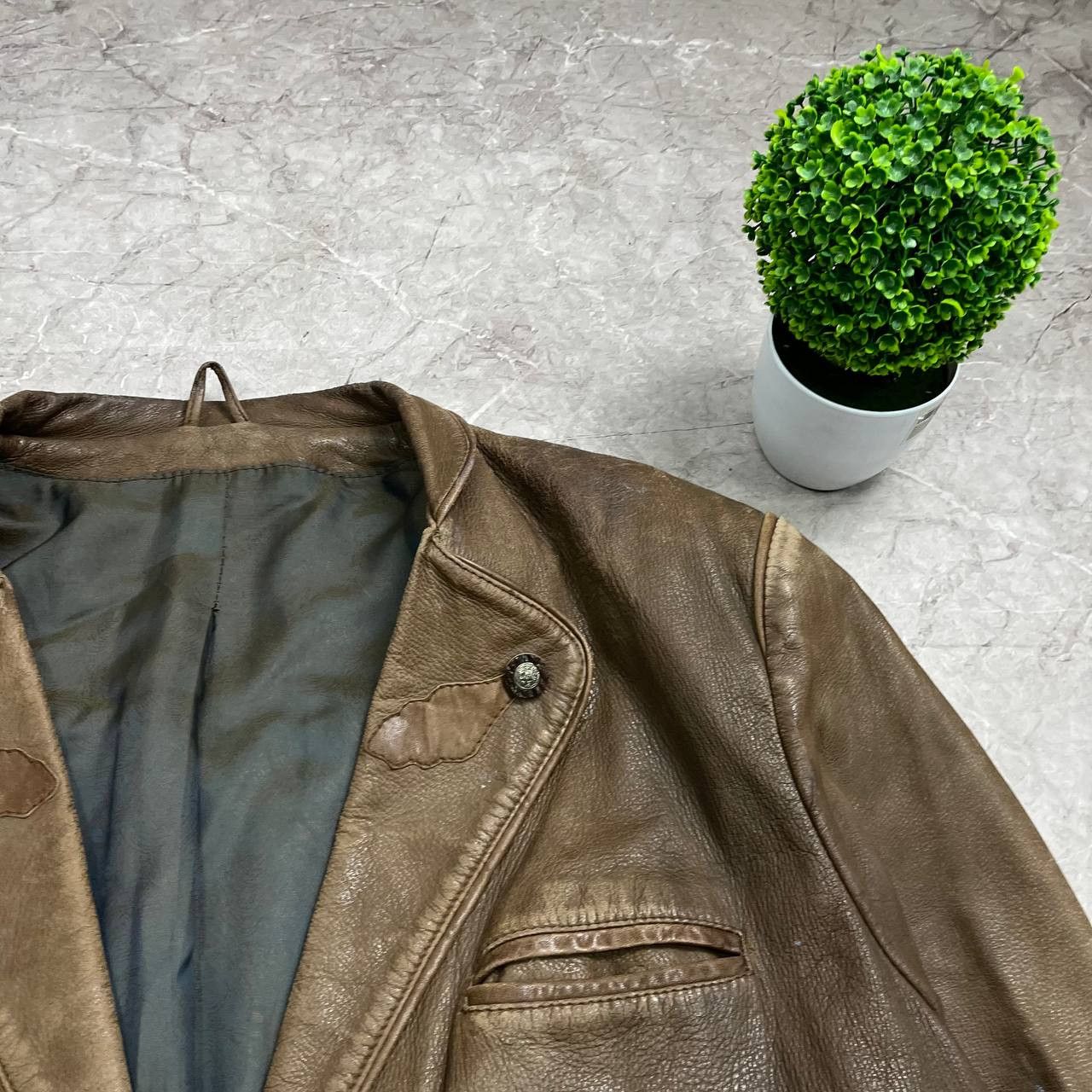 Japanese Brand Vintage Y2K Avant Gard Leather Jacket Opium Rare 90s Casual Size US XL / EU 56 / 4 - 10 Thumbnail