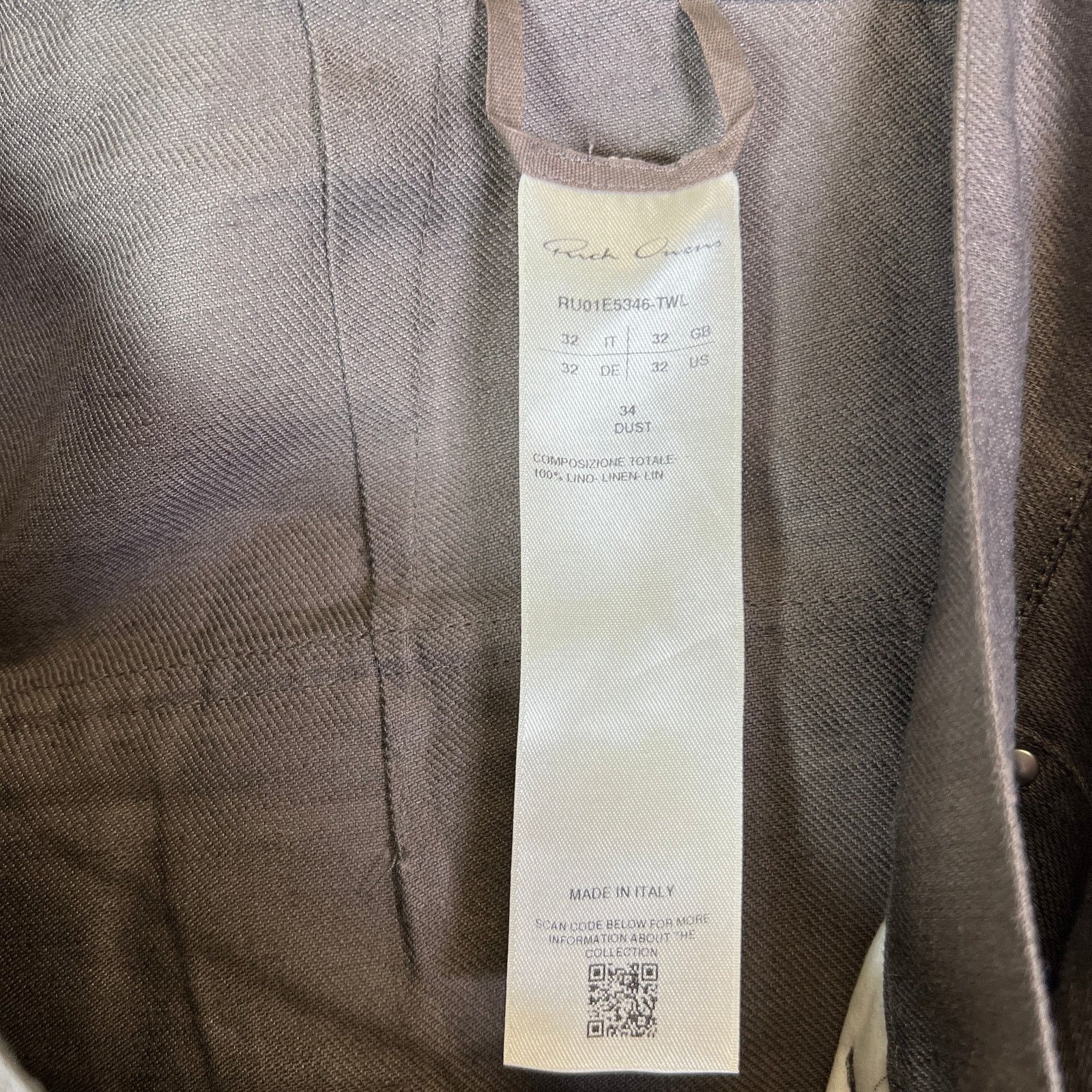Rick Owens Rick Owens Hollywood SS25 Linen Stefan Cargo Pants Size US 32 / EU 48 - 6 Thumbnail