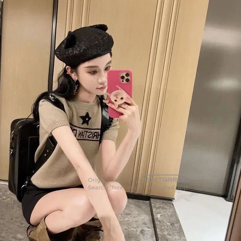 Dior Dior Khaki Short Sleeve Wool T. Size S / US 4 / IT 40 - 6 Thumbnail