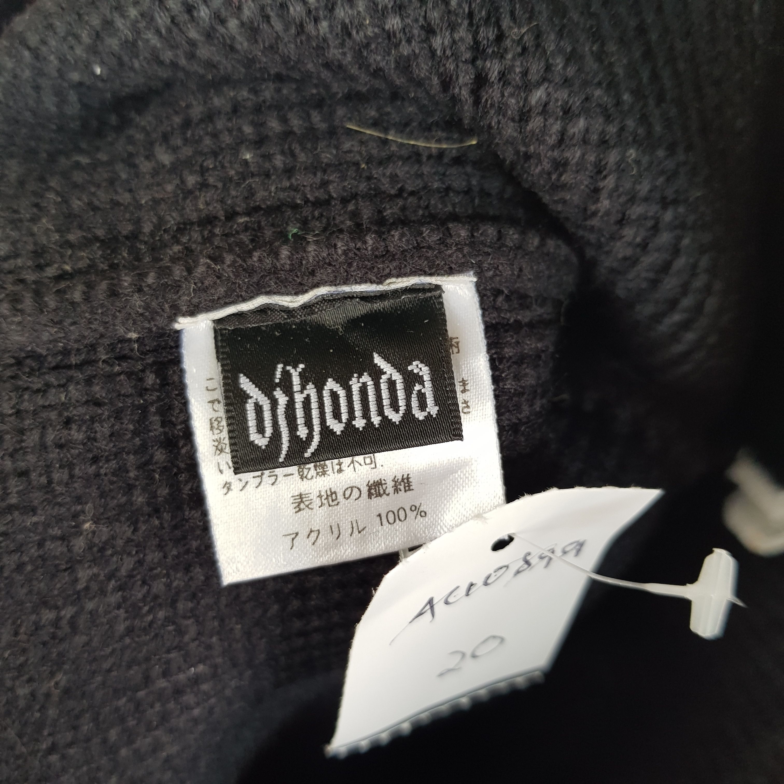 Japanese Brand Vintage DJ Honda Beanie Caps Fair Isle Ribbed Knit Hats. Size ONE SIZE - 7 Thumbnail