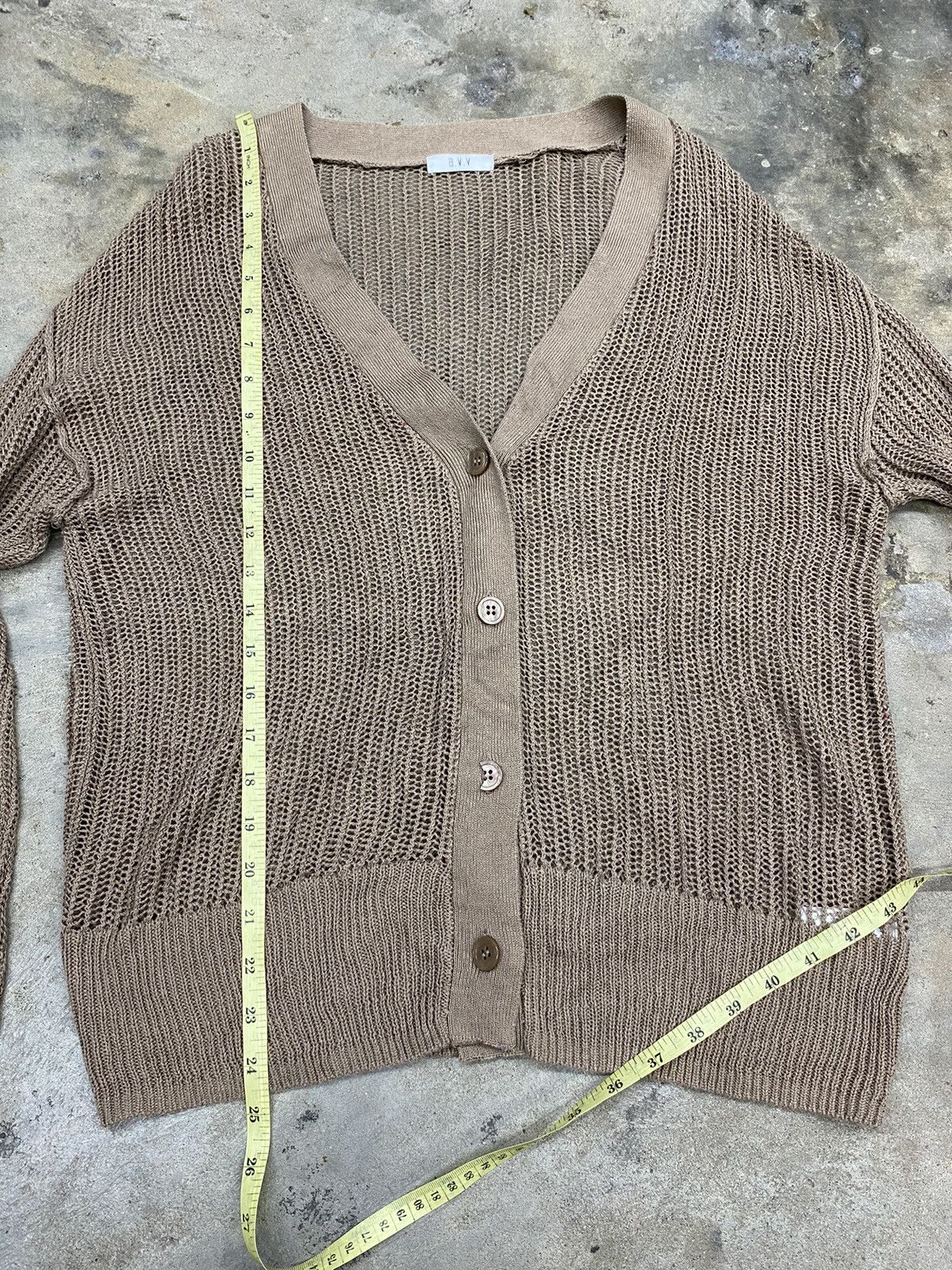 Hysteric Glamour × If Six Was Nine × Japanese Brand open knit cardigan AVV HOMME meshtop fishnet style Size US M / EU 48-50 / 2 - 8 Thumbnail