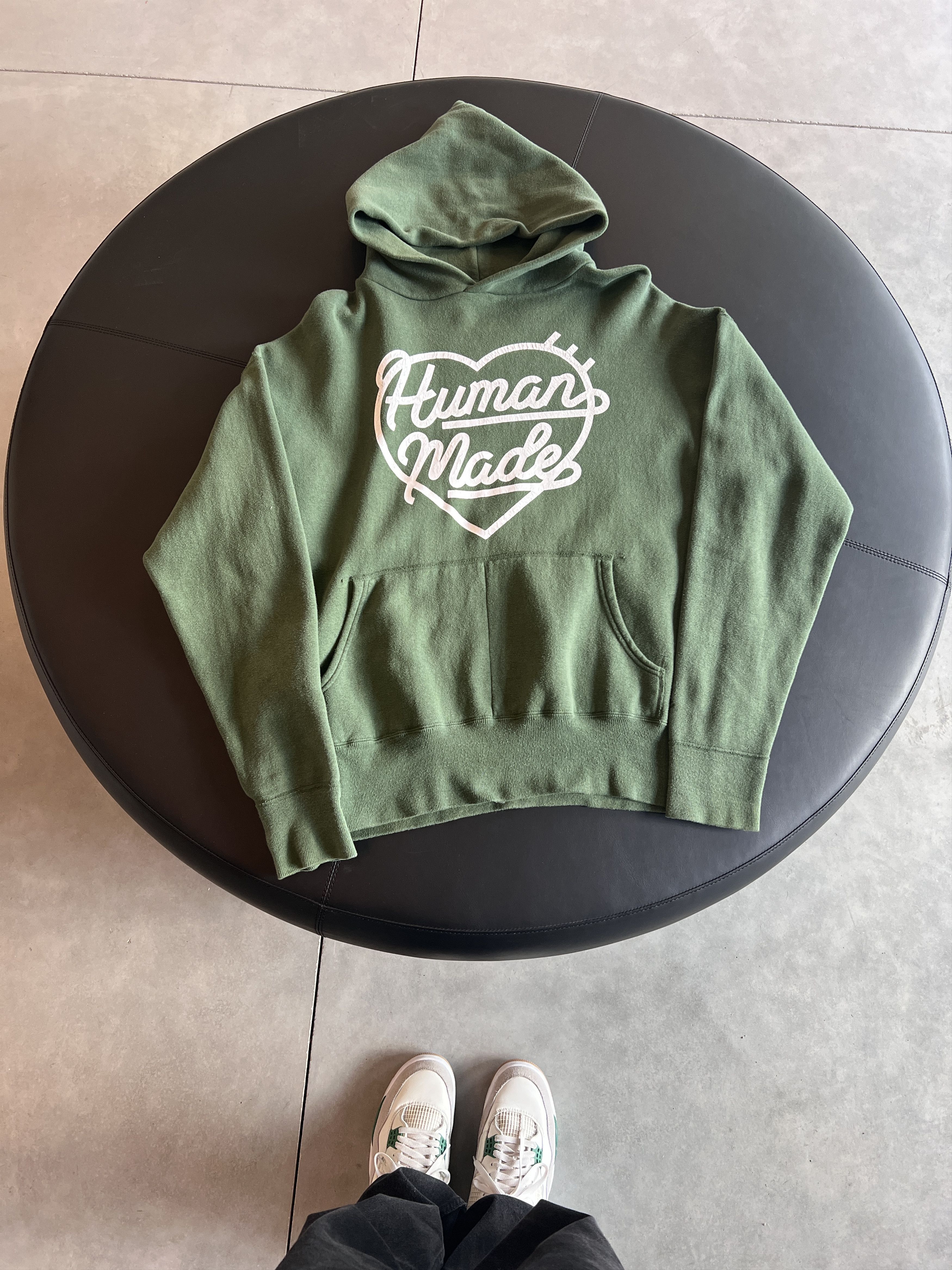 image of Human Made Tsuriami 1 Hoodie Green, Men's (Size XL)