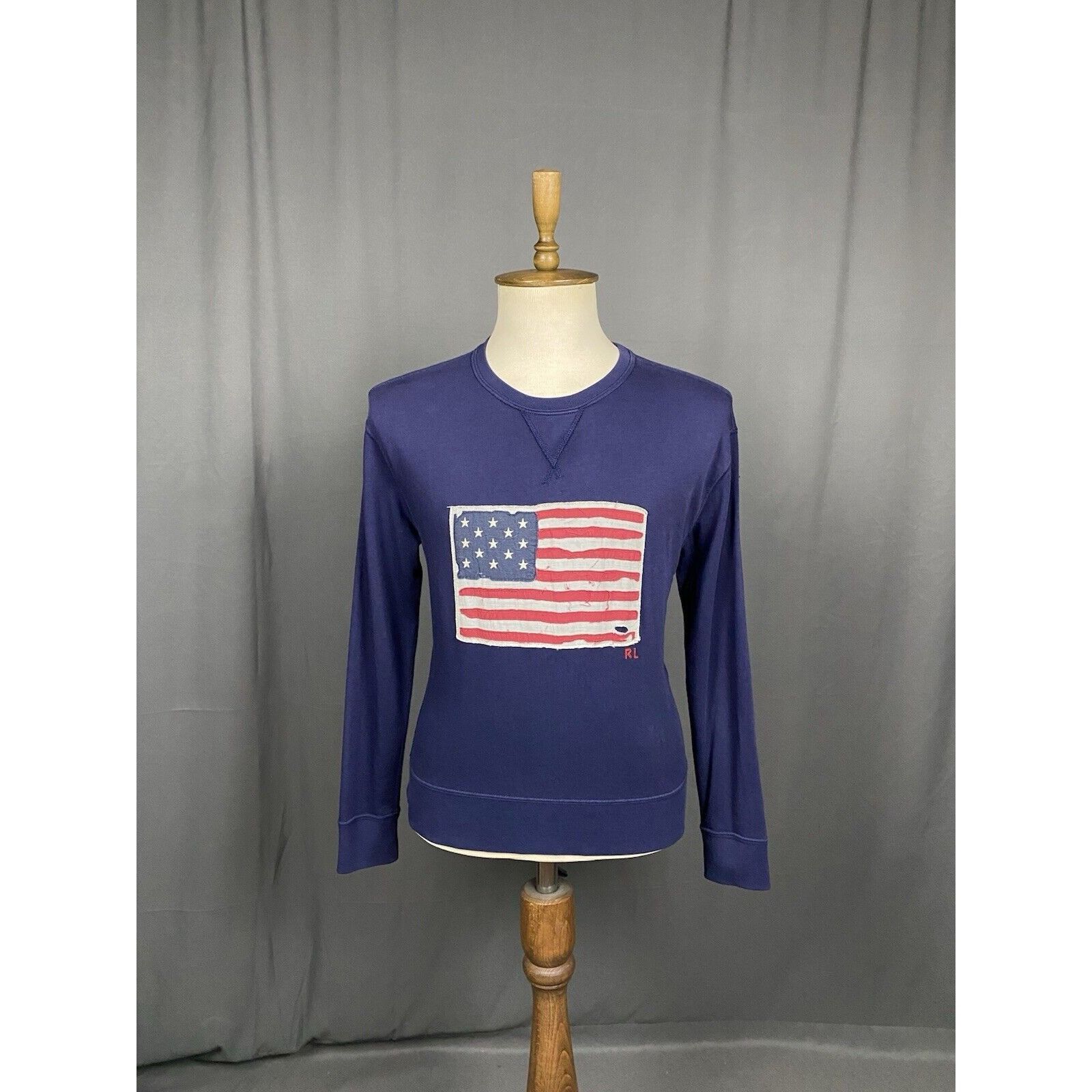 Polo Ralph Lauren Polo Ralph Lauren US FLag Men's Blue Crewneck Sweater Size M Size US M / EU 48-50 / 2 - 3 Thumbnail