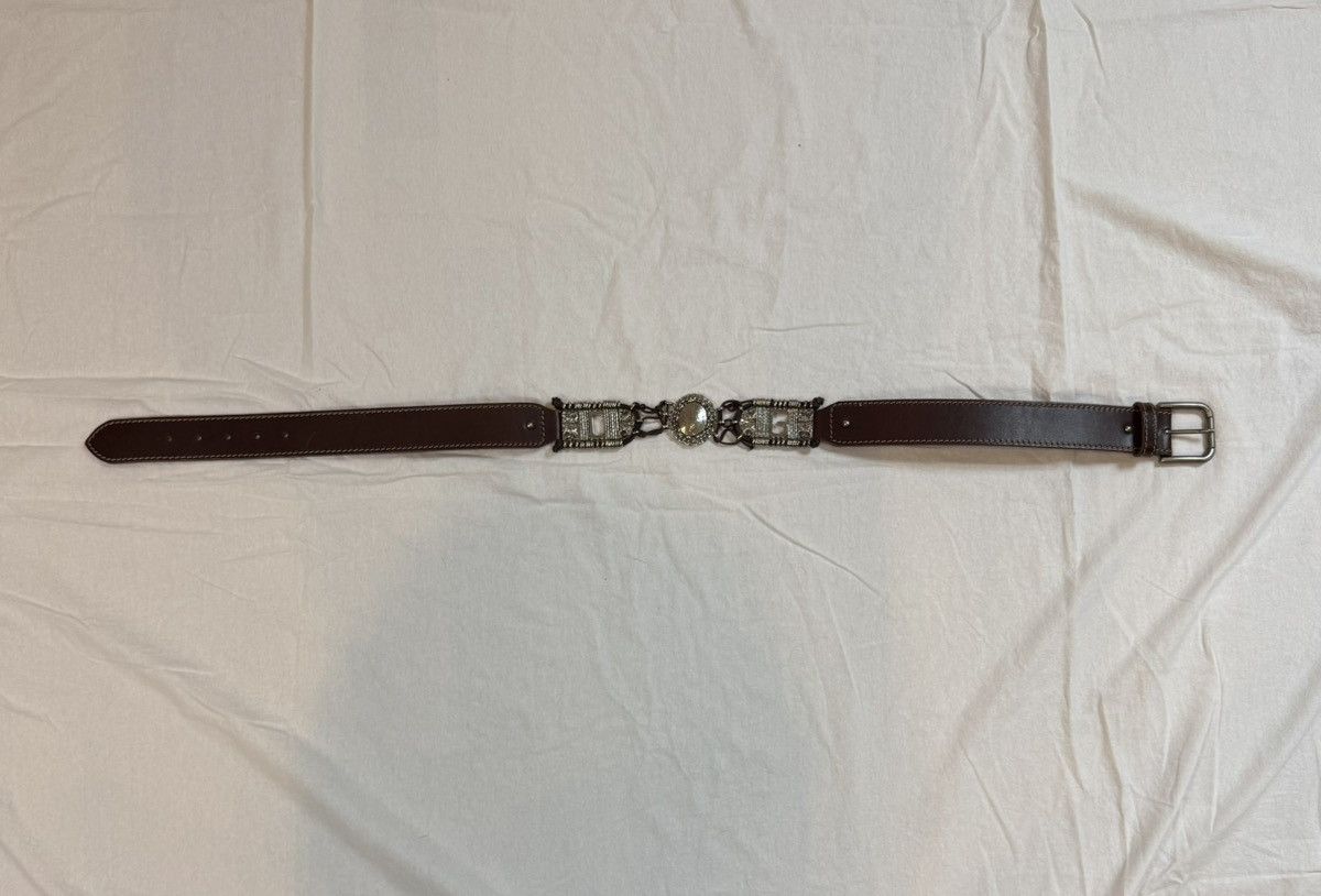 Dolce & Gabbana Western Sliver Calf Leather Belt Size ONE SIZE - 9 Thumbnail
