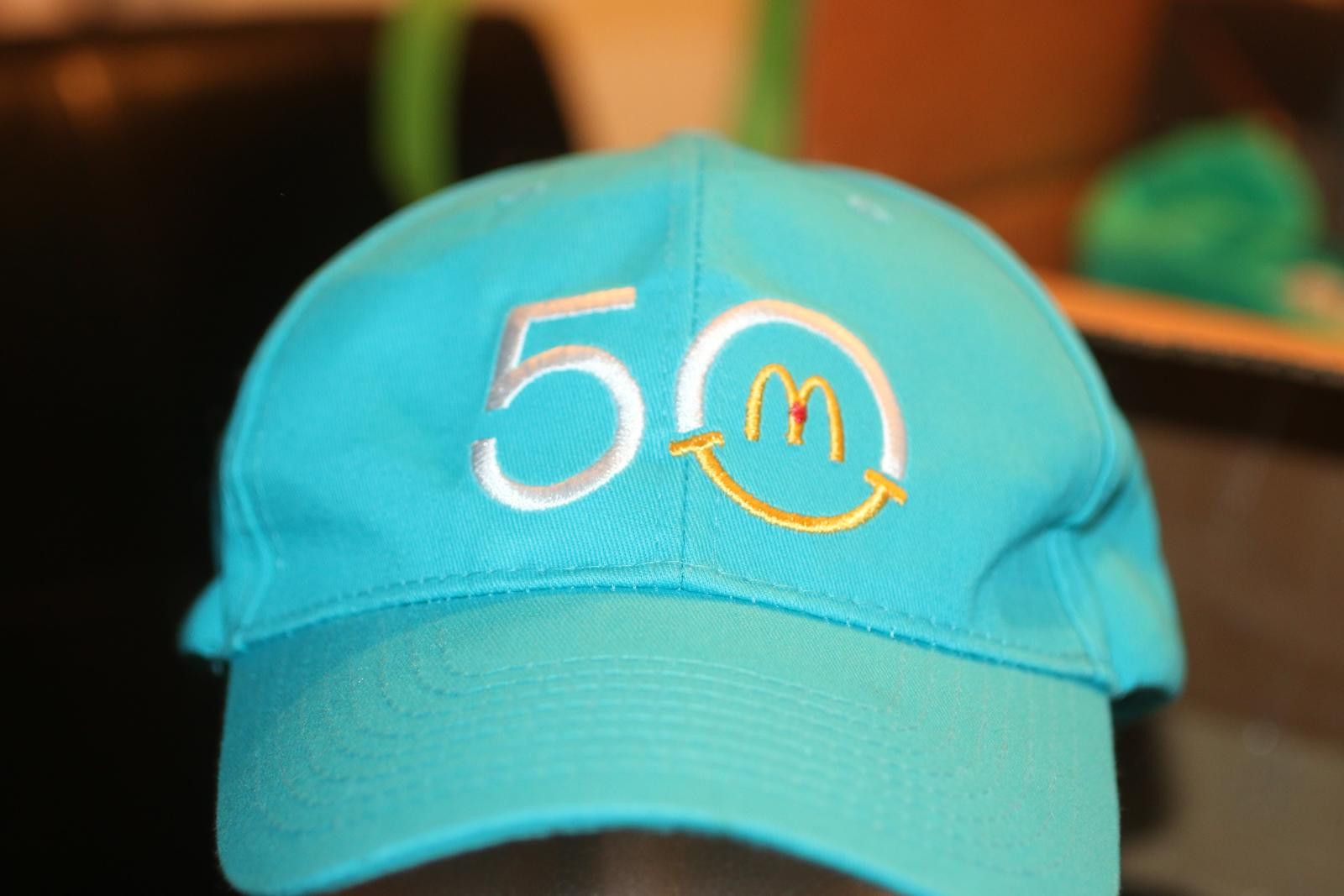 Other MCDONALDS 50 YEARS EMPLOYEE HAT CAP NEW ADJUSTABLE HIT Size ONE SIZE - 1 Thumbnail