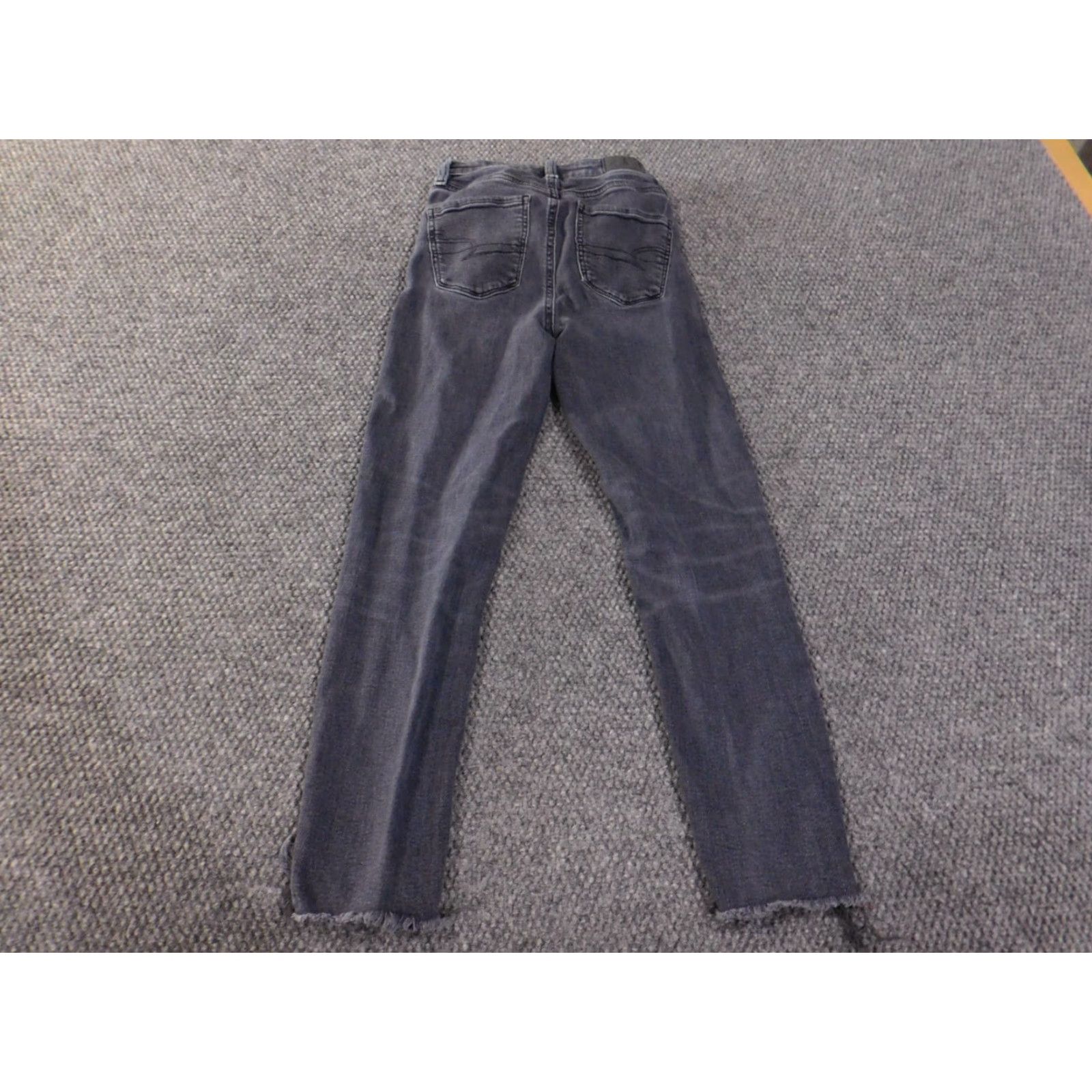 American Eagle Outfitters American Eagle Outfitters Jeans Women Jegging 00 Short Charcoal Gray Denim Zipper Stretch Classic Inseam 25 in Regular Fit Size 40" / US 18 - 7 Thumbnail