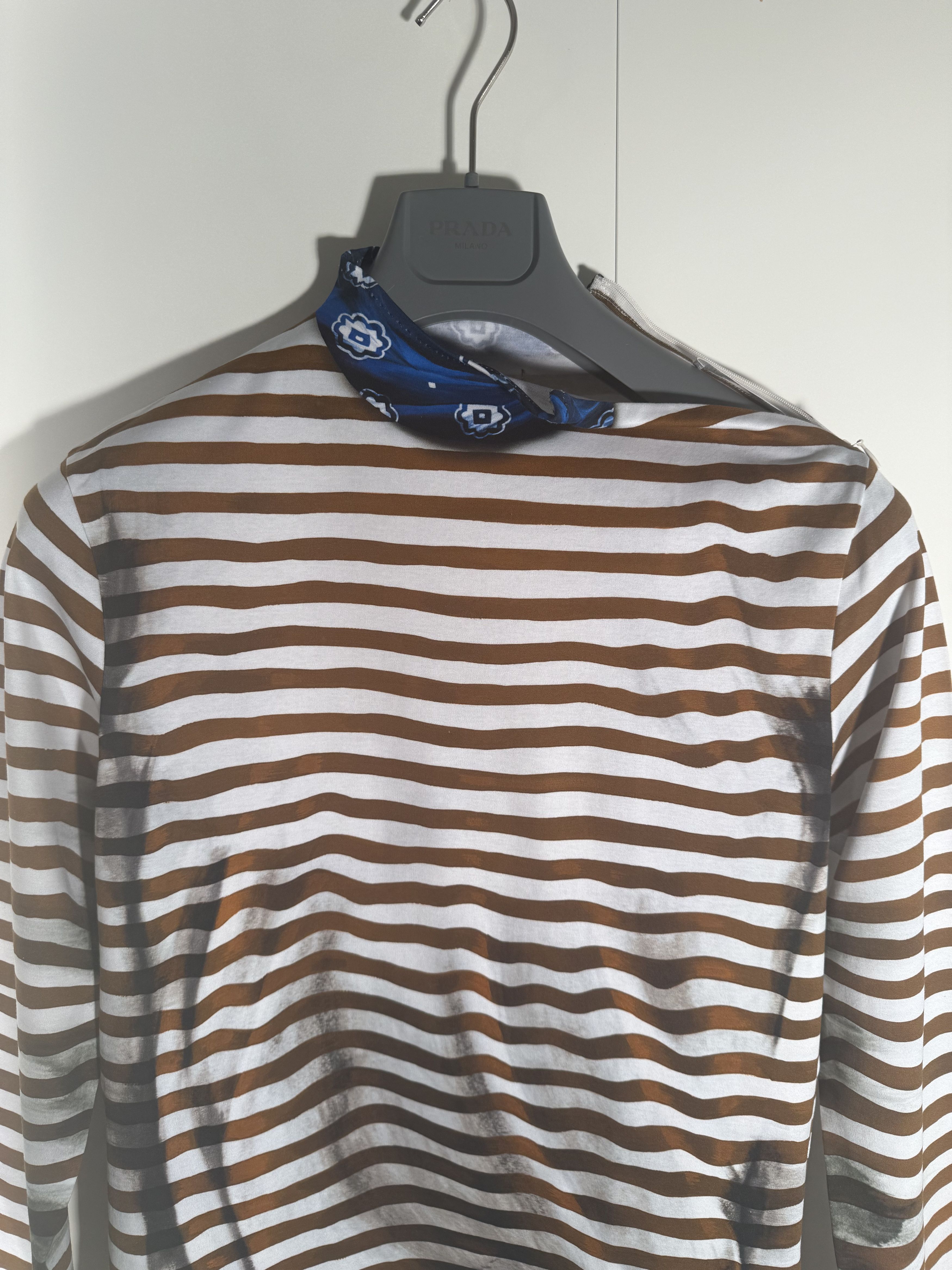 Prada Prada RUNWAY - Trompe L’Oeil Stripe Tee - SPRING 25 Size US S / EU 44-46 / 1 - 8 Thumbnail