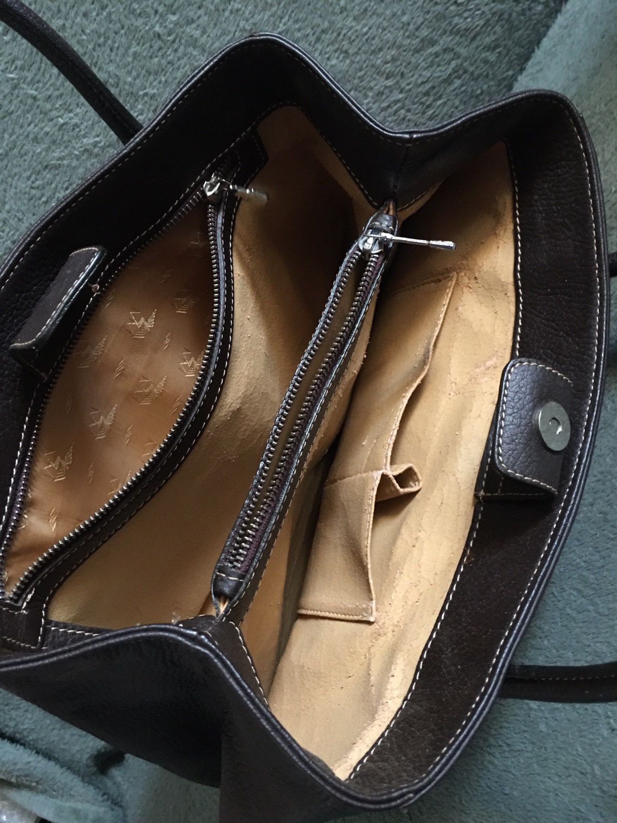 Maison Mollerus Maison Mollerus Brown Leather Shoulder Bag Handbag Size ONE SIZE - 9 Thumbnail