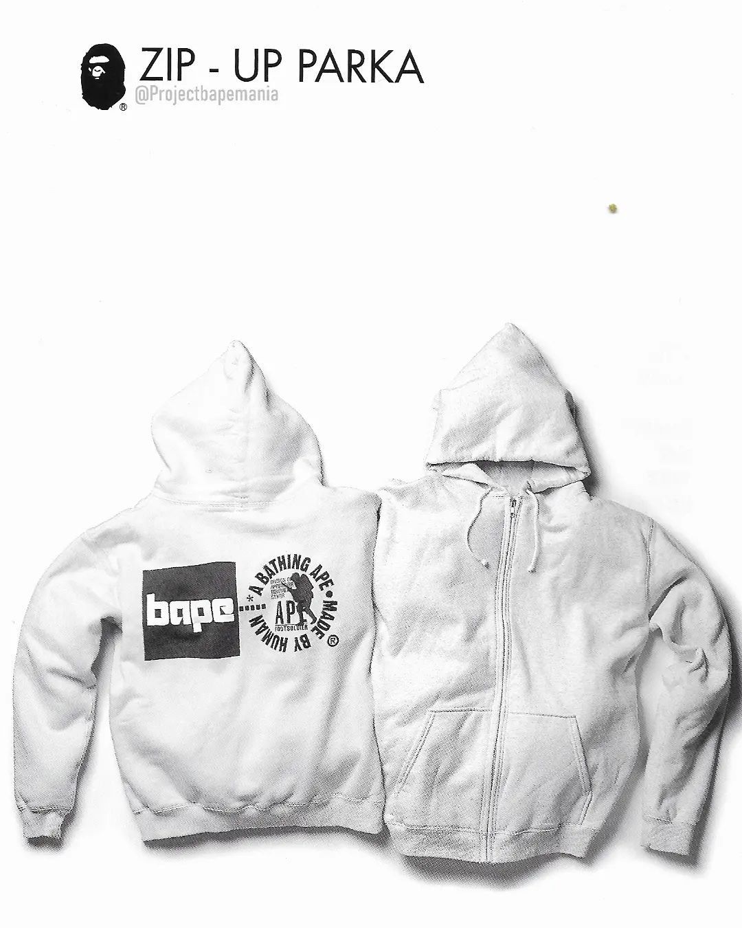 Bape Bape Zip Hoodie (1999) Size US XL / EU 56 / 4 - 3 Thumbnail