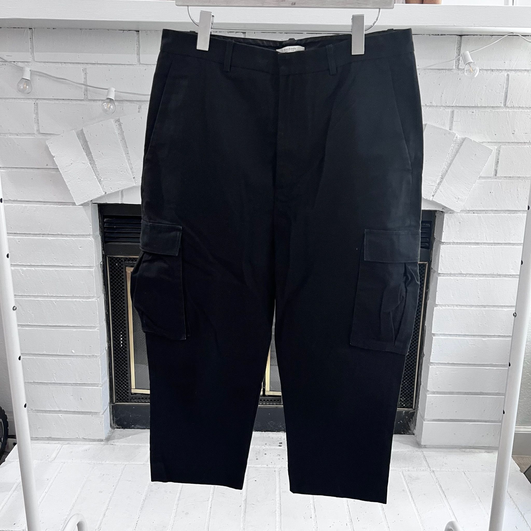 Totokaelo Archive Totokaelo Black Cropped Pants - From Tokyo, Japan Size US 31 - 1 Thumbnail