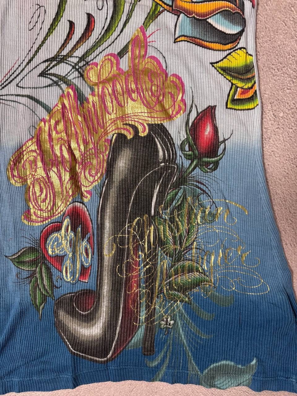 Christian Audigier × Ed Hardy × Japanese Brand Ed hardy x Christian Audigier vintage shirt Size XS / US 0-2 / IT 36-38 - 2 Thumbnail