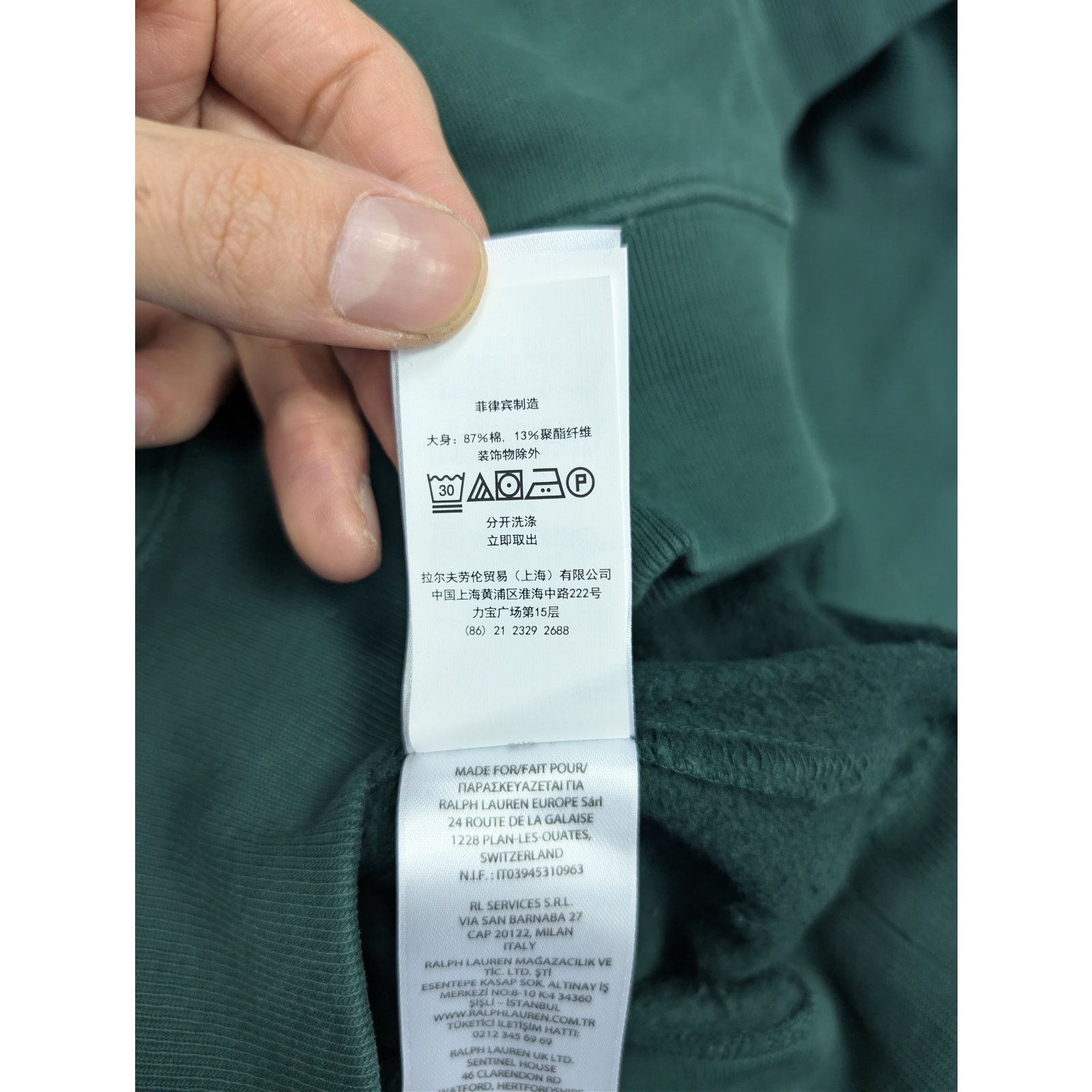 Ralph Lauren o1rshd1 CC20 Zip-up Hoodie in Green Size US M / EU 48-50 / 2 - 22 Thumbnail