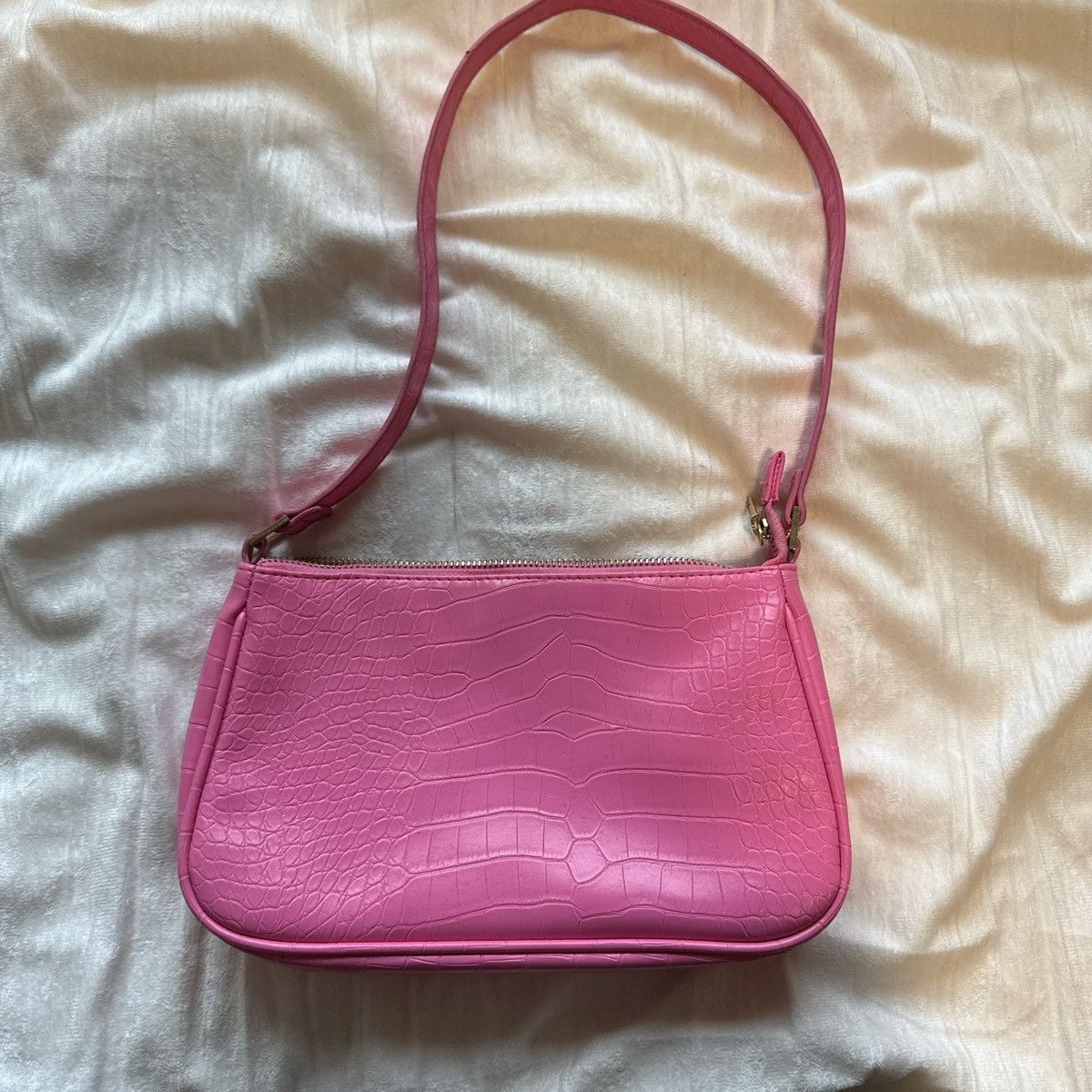 Other Pink crocodile-embossed shoulder bag Size ONE SIZE - 1 Thumbnail
