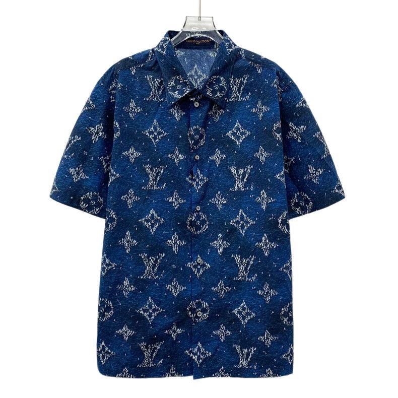 Louis Vuitton Louis Vuitton 25 blue logo presbyopic full print cotton la Size US XXL / EU 58 / 5 - 1 Thumbnail