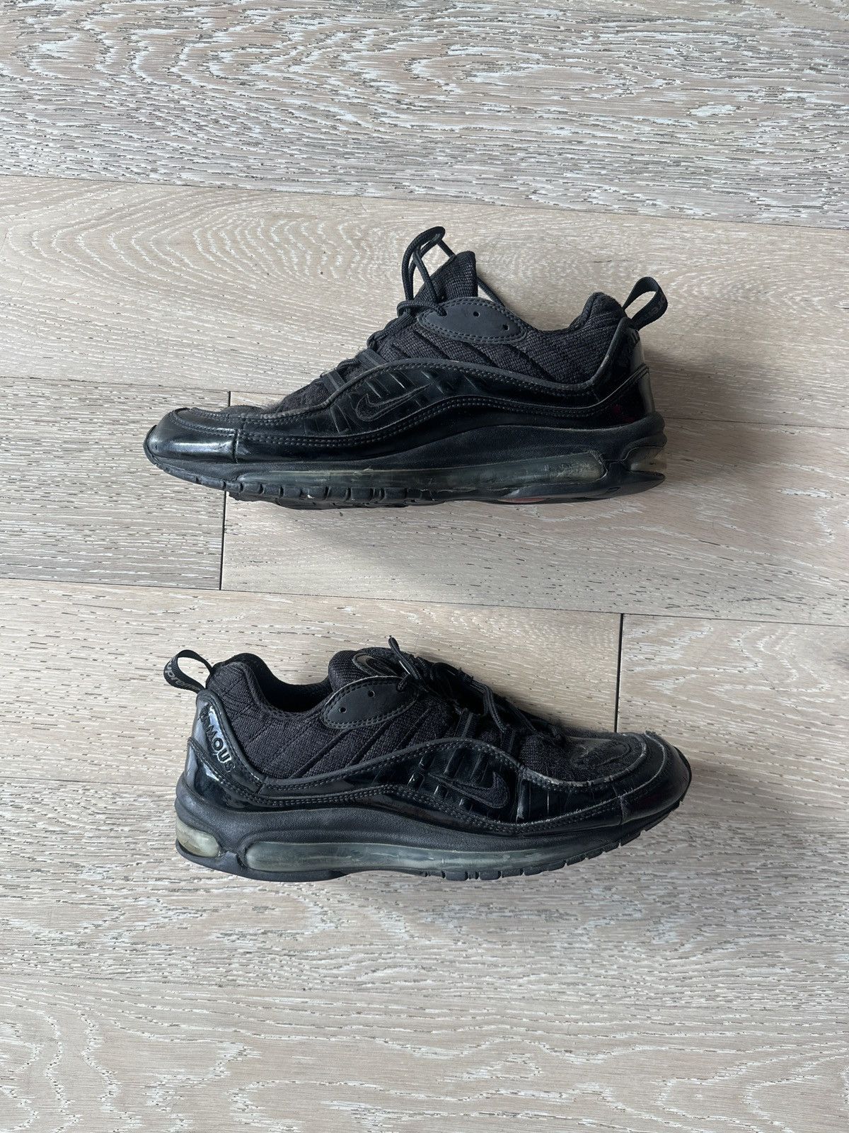 Nike × Supreme Supreme Nike Air Max 98 Black Size US 10 / EU 43 - 4 Thumbnail