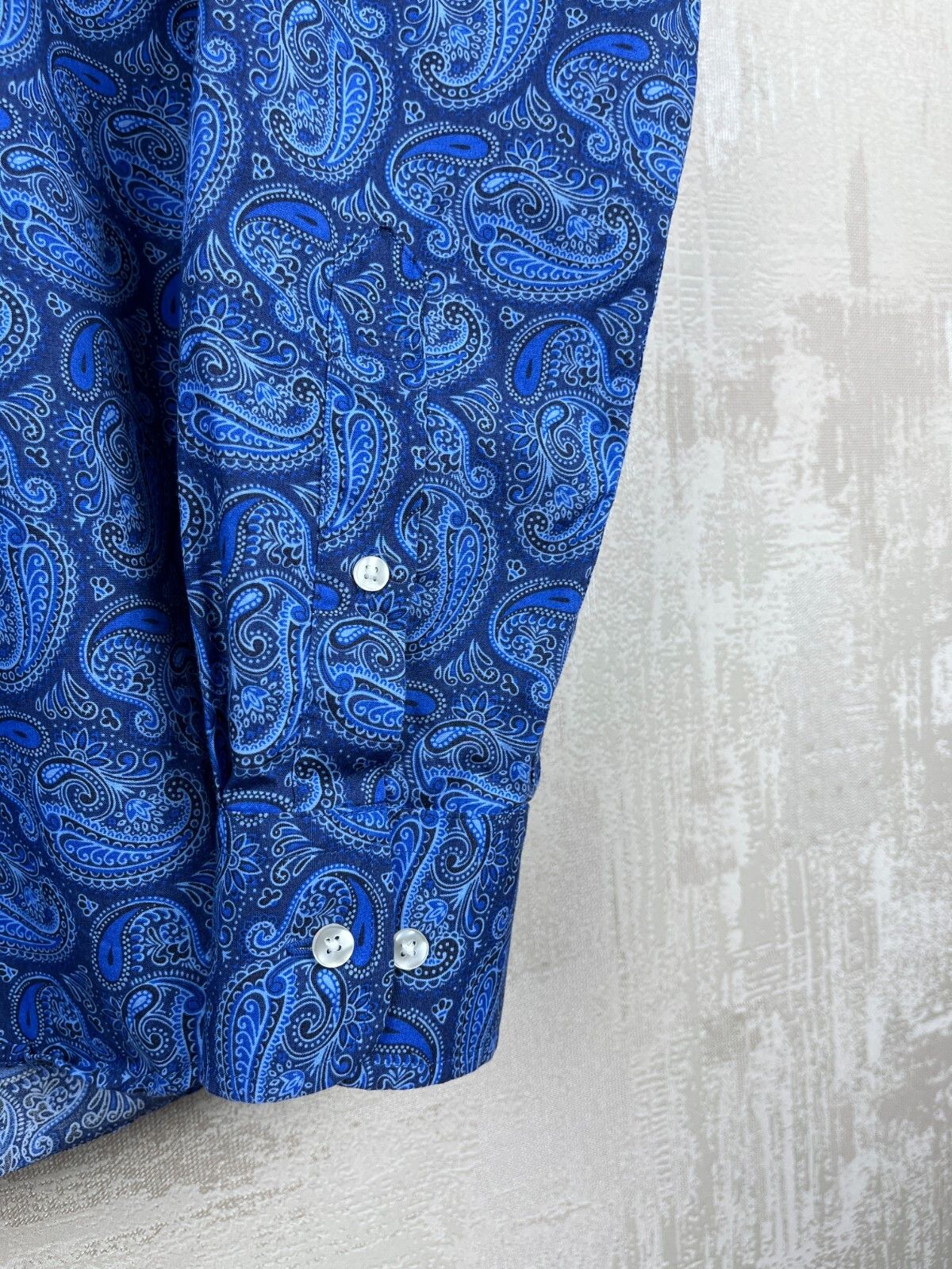 Other John Henric Sweden Paisley Pattern Dress Shirt Button Up Size US M / EU 48-50 / 2 - 9 Thumbnail