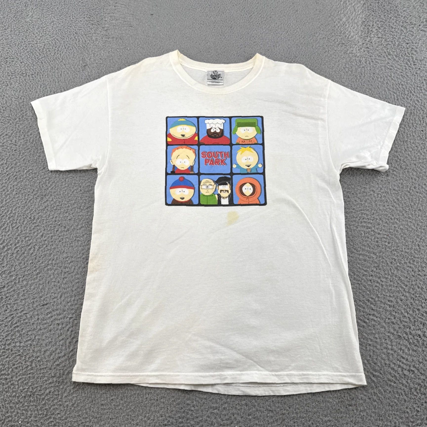 Vintage VINTAGE Comedy Central South Park T-Shirt Men L White 100% Cotton Crew Neck Graphic Tee Kenny Cartman Chef 2000-2009 Size US L / EU 52-54 / 3 - 2 Thumbnail