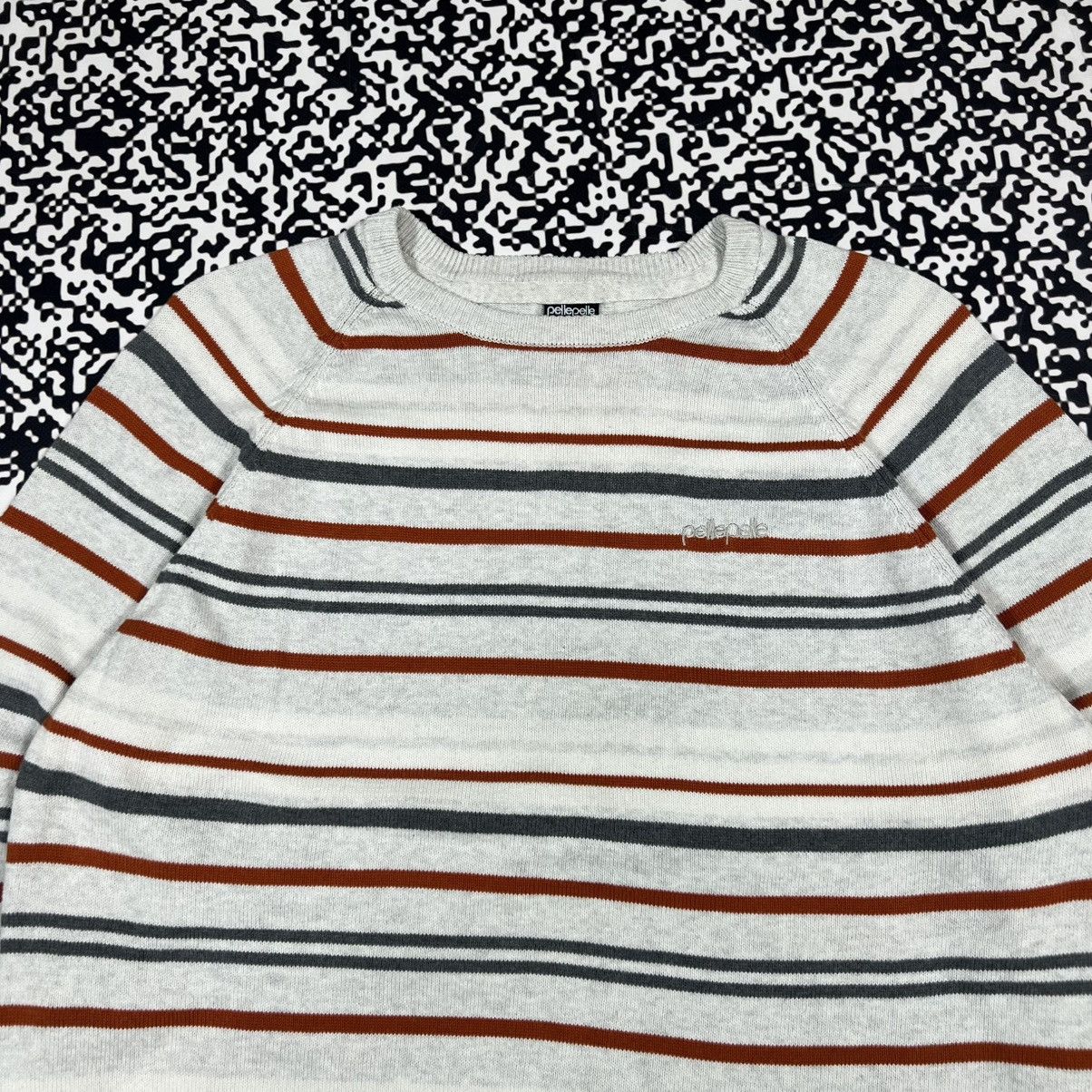 Pelle Pelle Vintage Y2K Pelle Pelle Striped Boxy Sweater Rap 90s Style Size US XXL / EU 58 / 5 - 4 Thumbnail